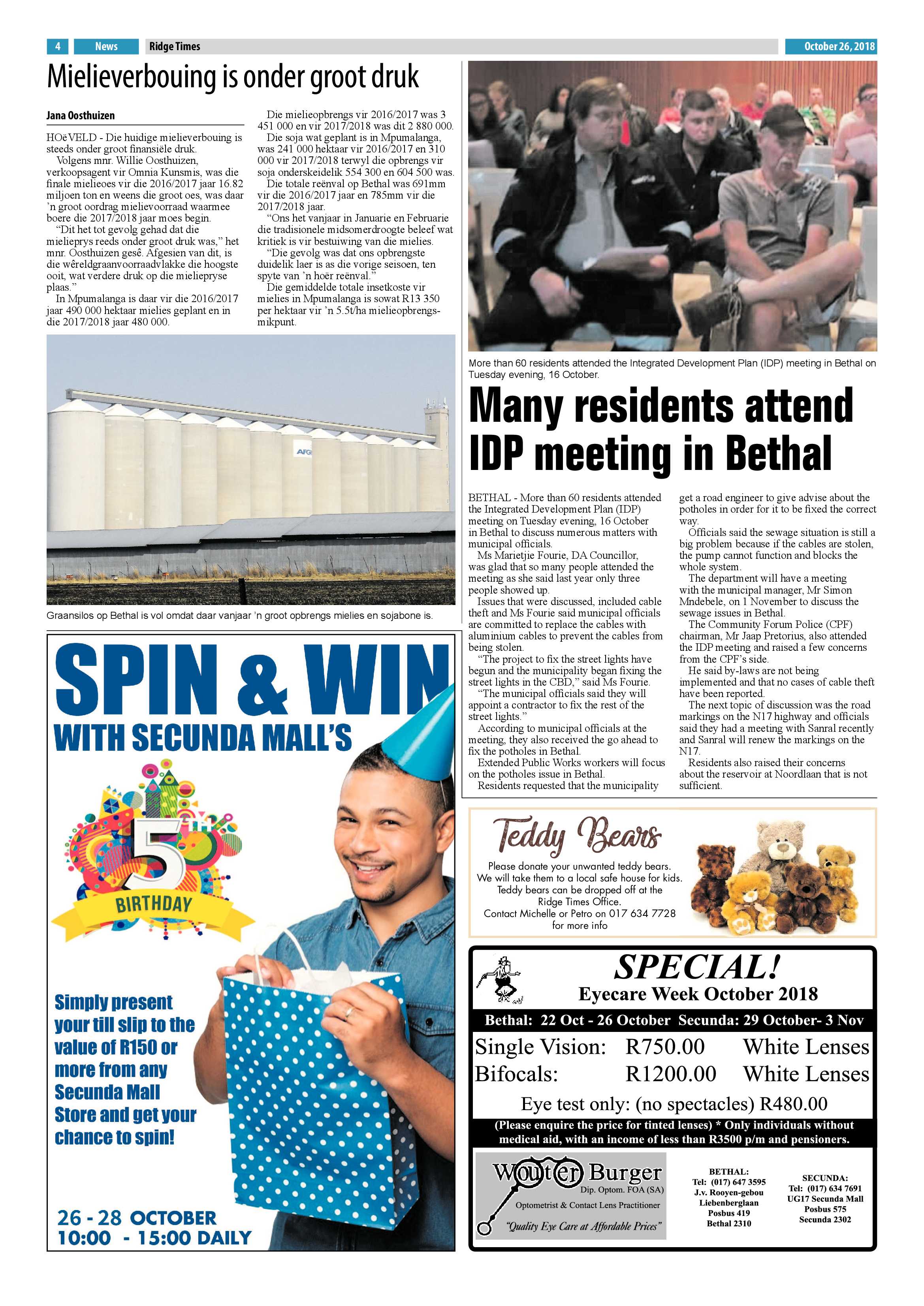 Ridge Times 26 October 2018 page 4