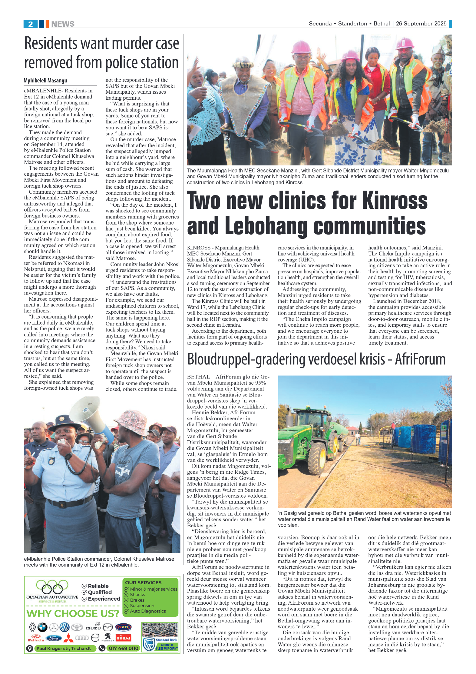 Ridge Times 26 September 2025 page 2