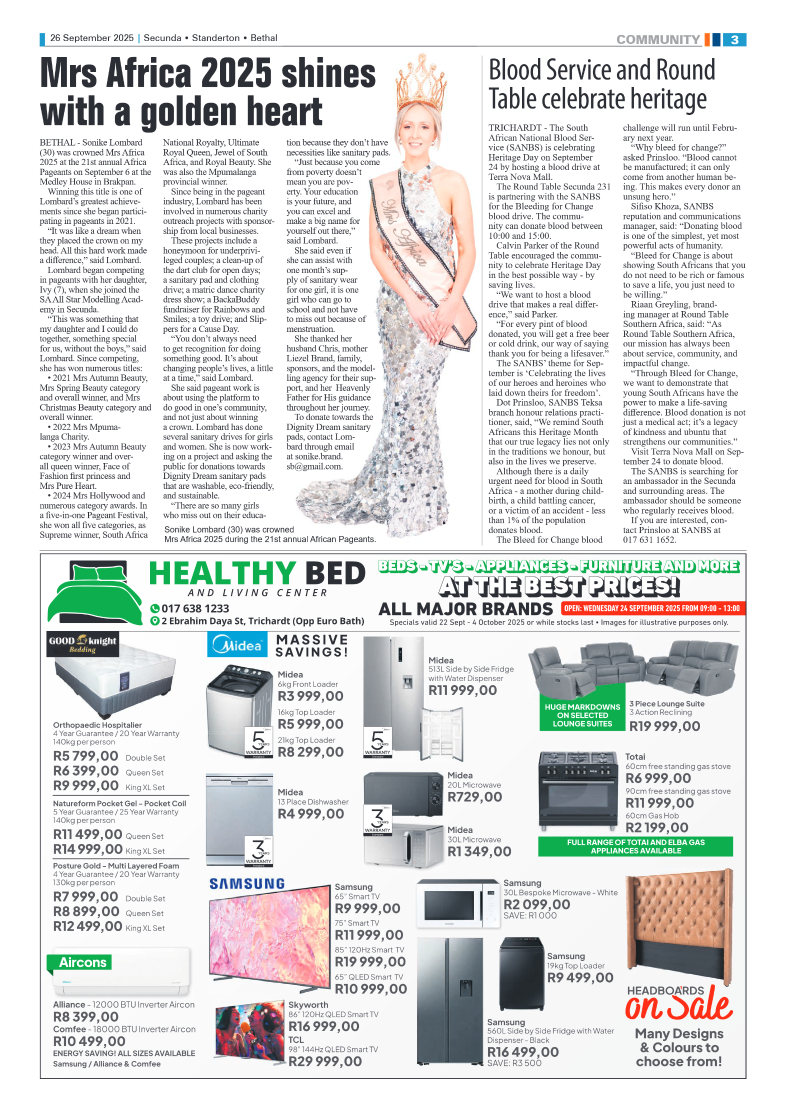 Ridge Times 26 September 2025 page 3