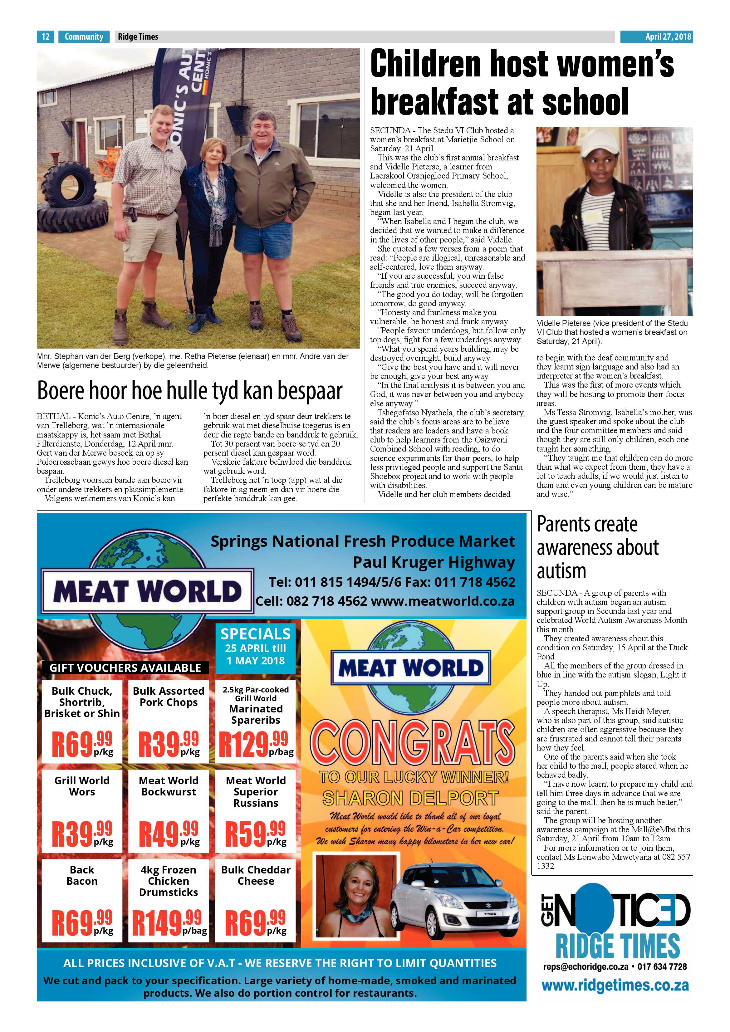 Ridge Times 27 April 2018 page 12