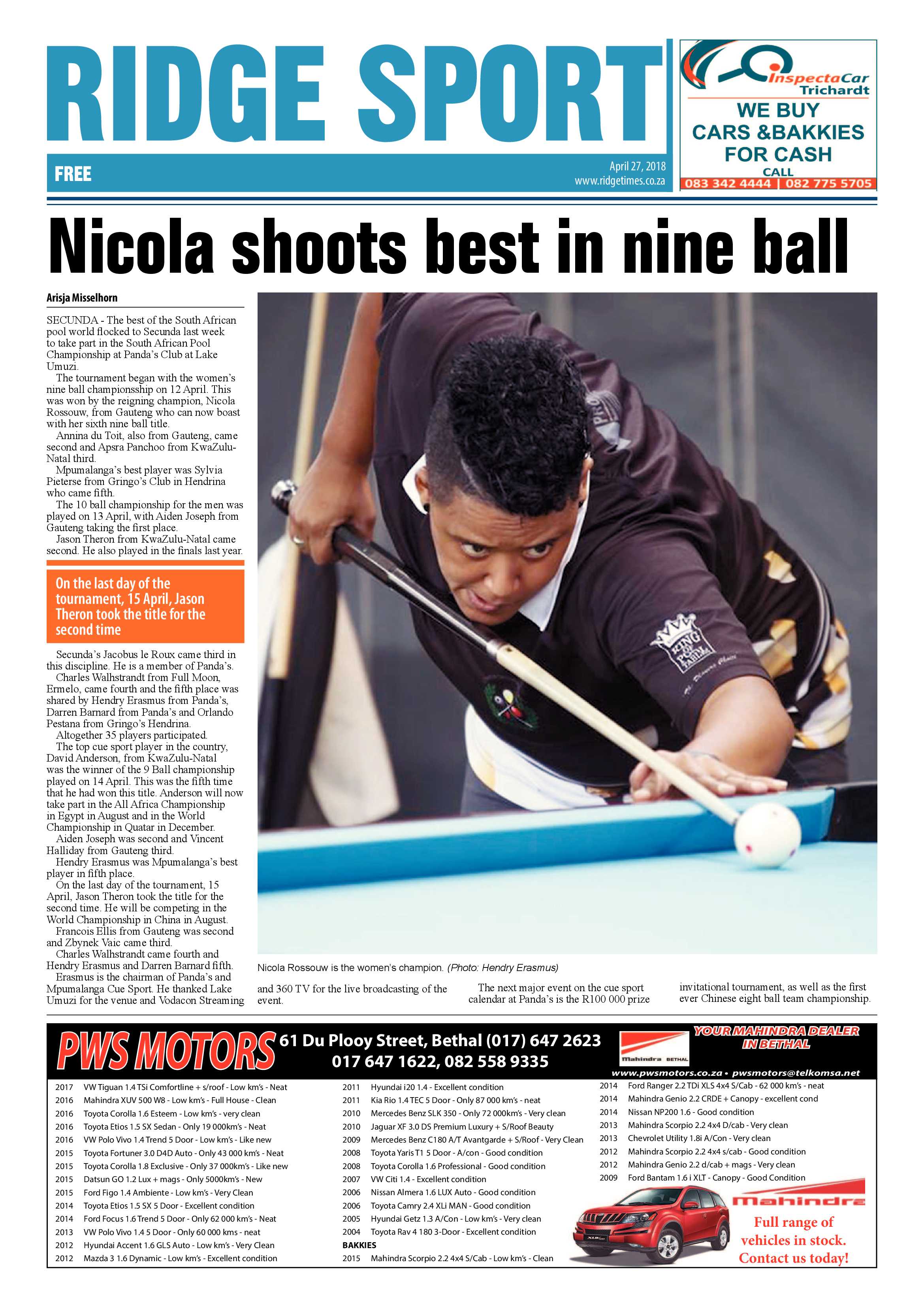 Ridge Times 27 April 2018 page 24
