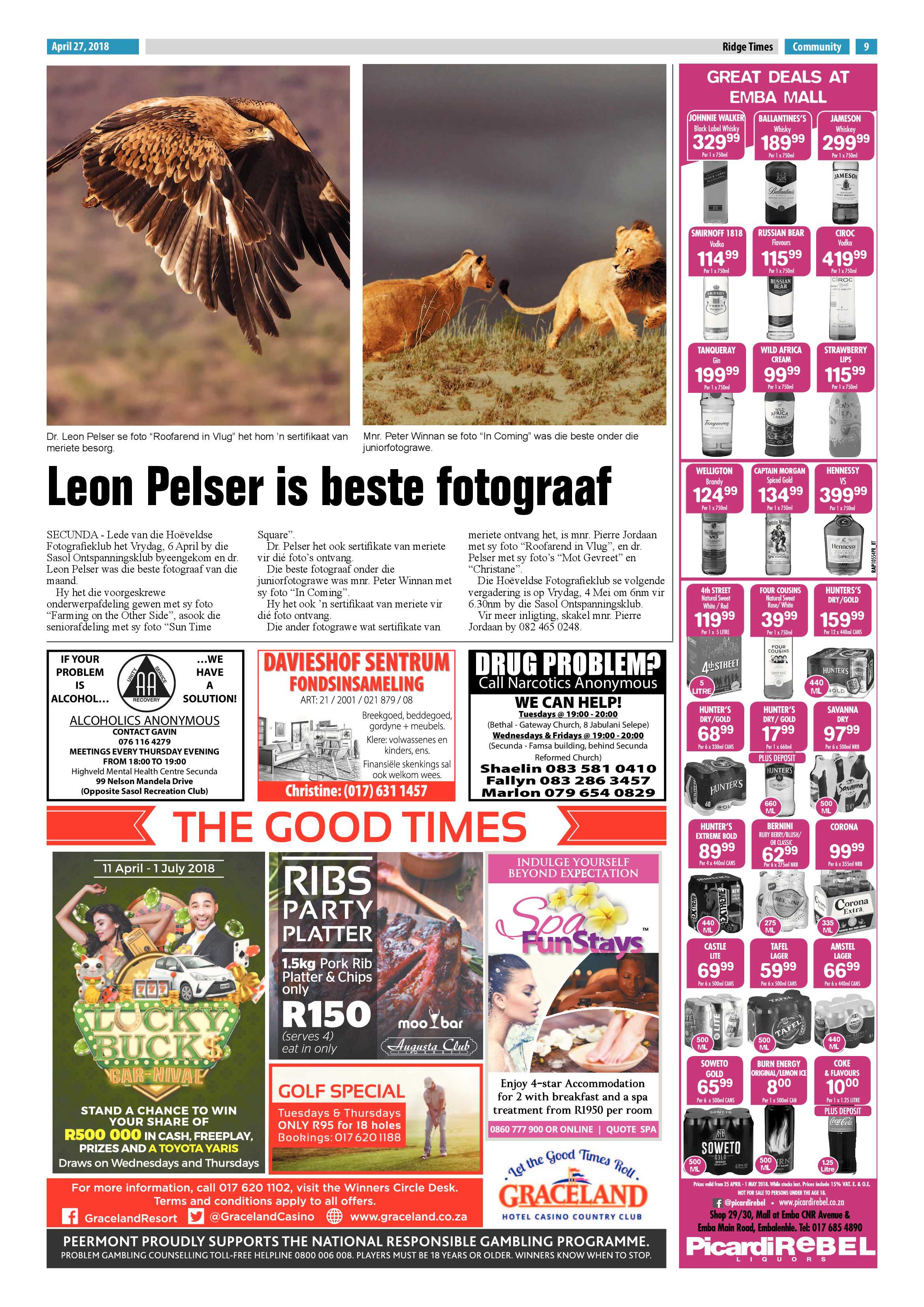 Ridge Times 27 April 2018 page 9