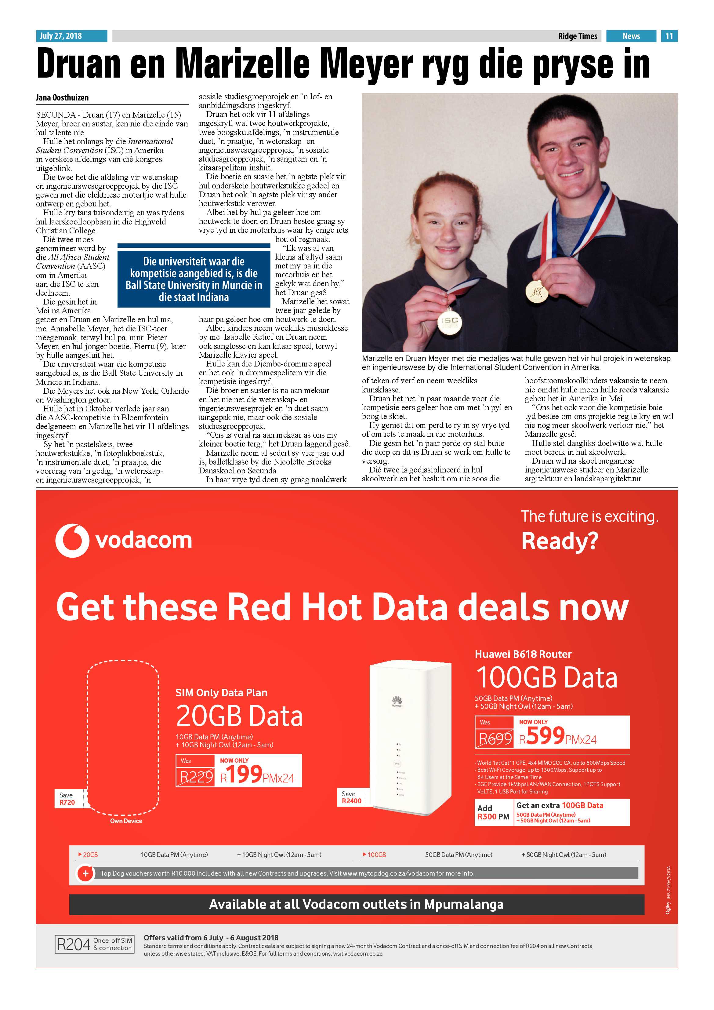Ridge Times 27 July 2018 page 11