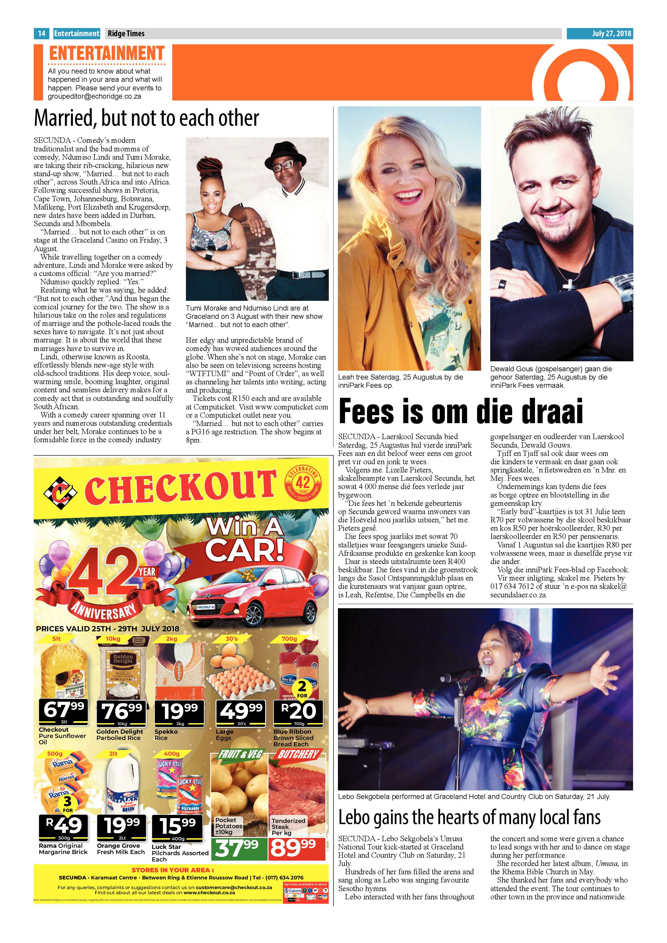 Ridge Times 27 July 2018 page 14