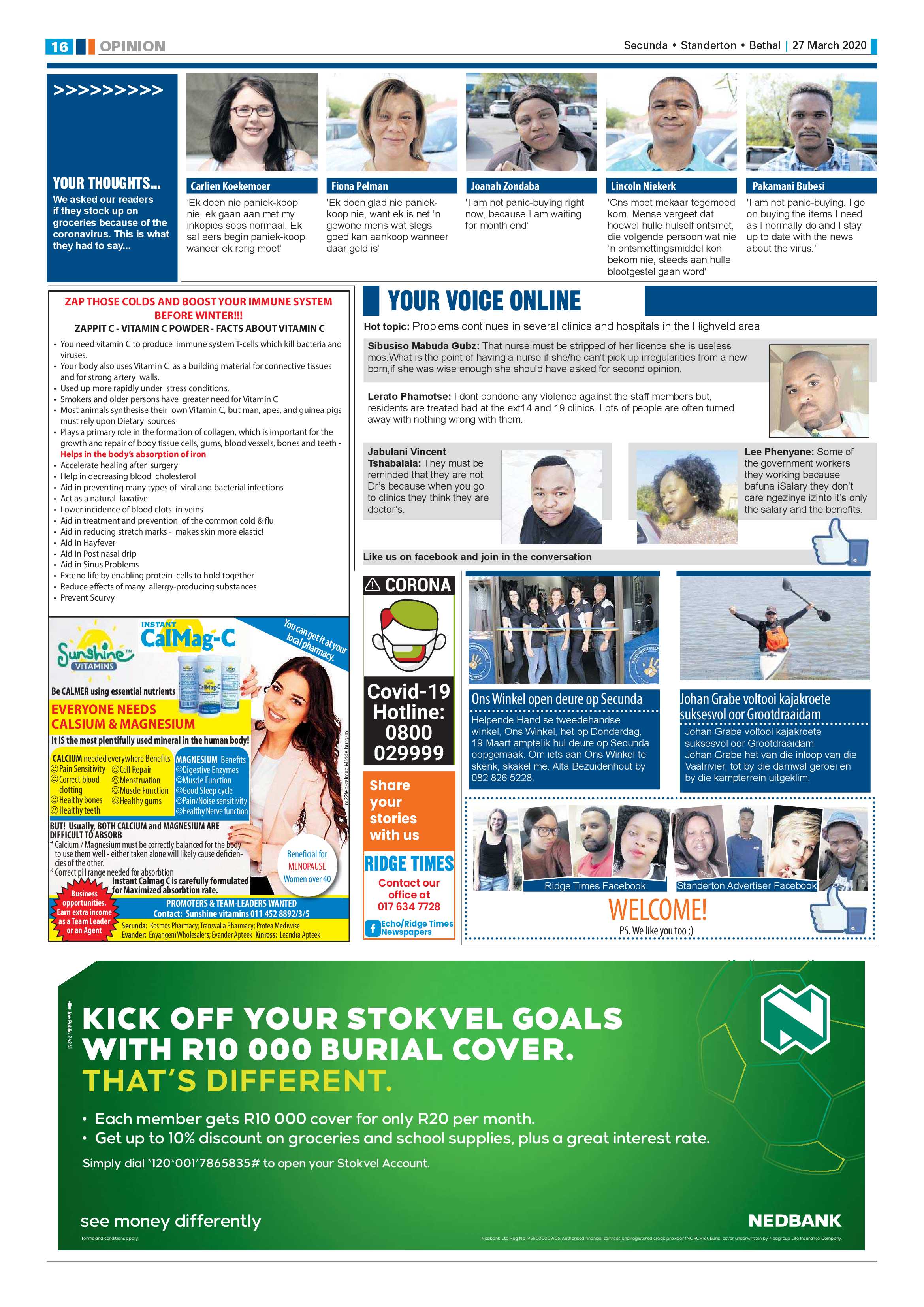 Ridge Times 27 March 2020 page 16