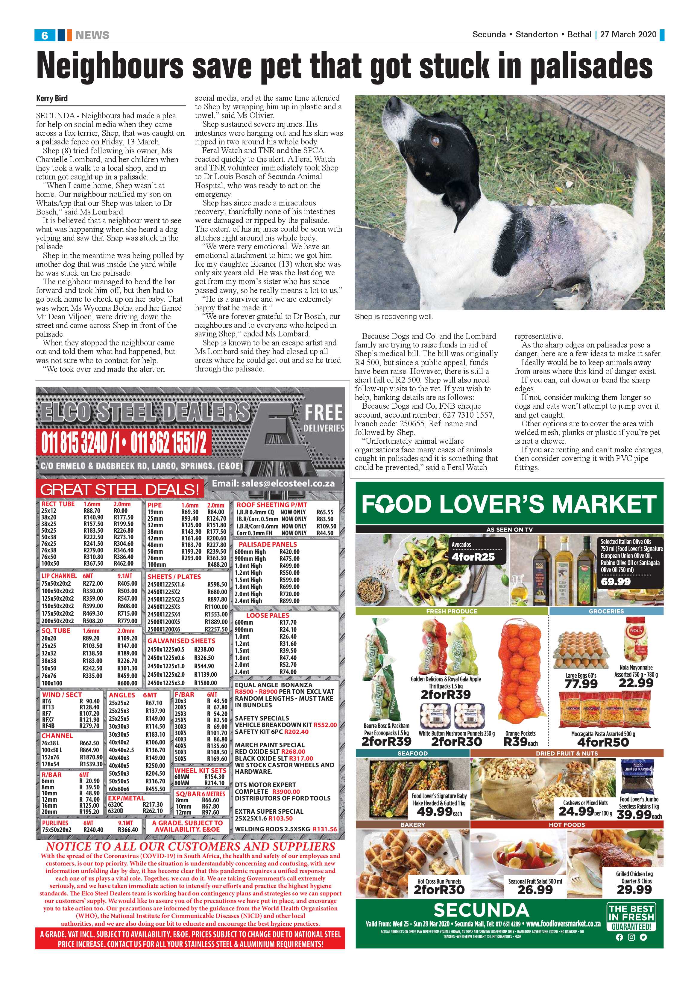 Ridge Times 27 March 2020 page 6