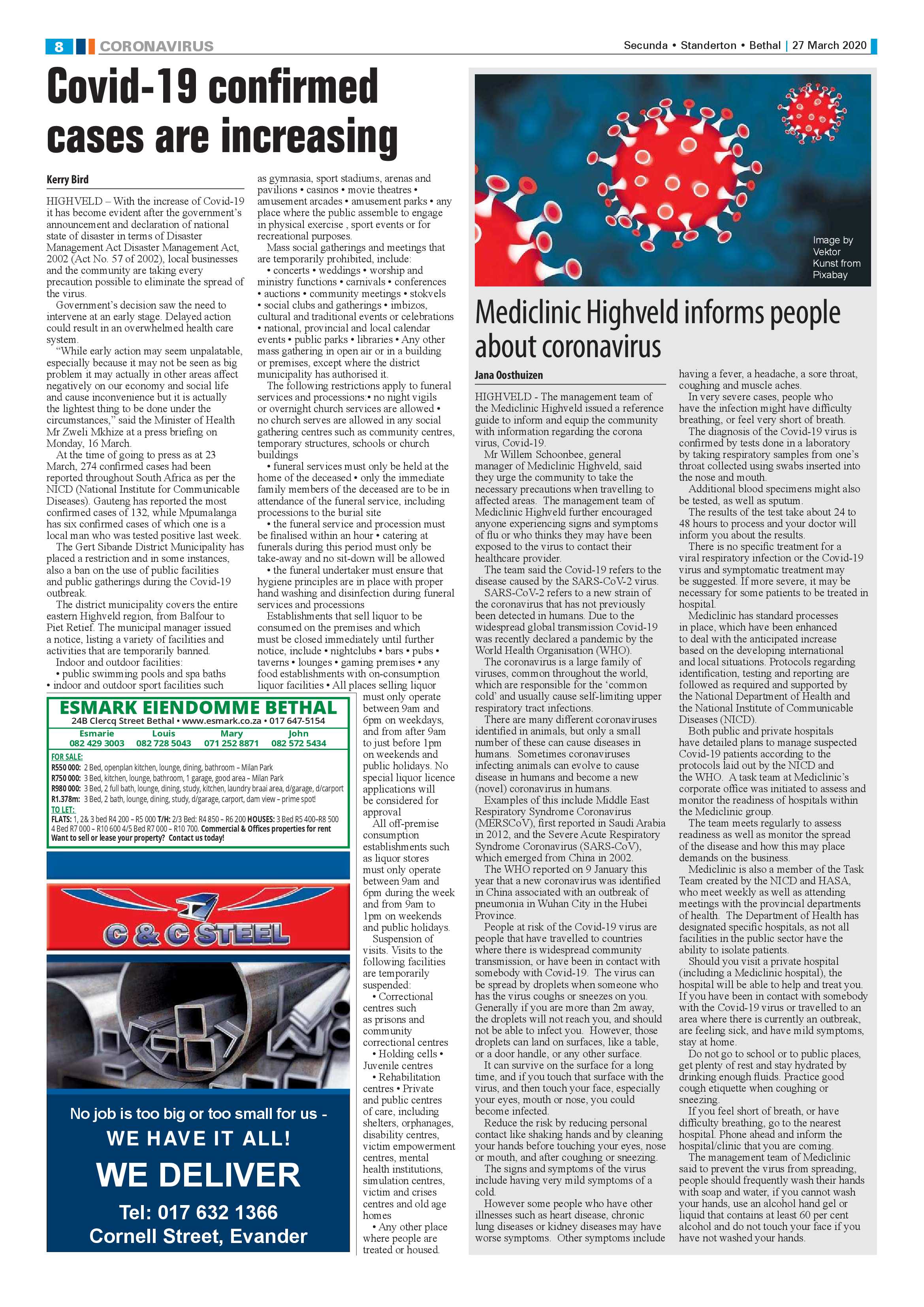 Ridge Times 27 March 2020 page 8