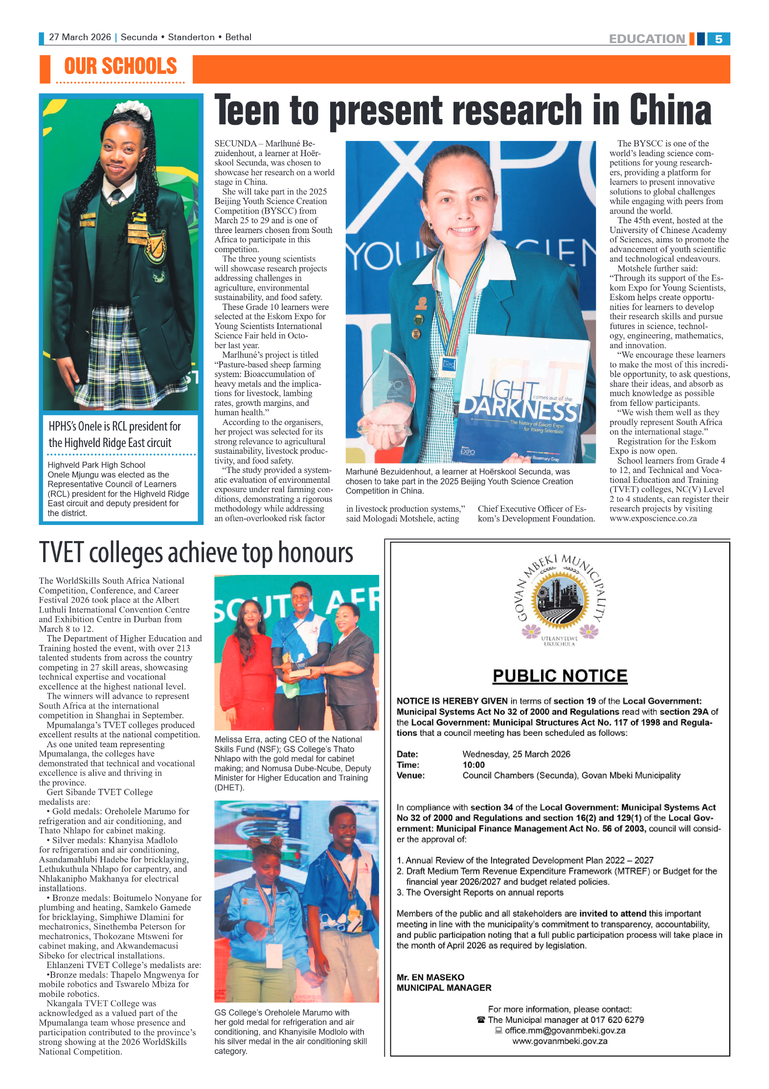 Ridge Times 27 March 2026 page 5