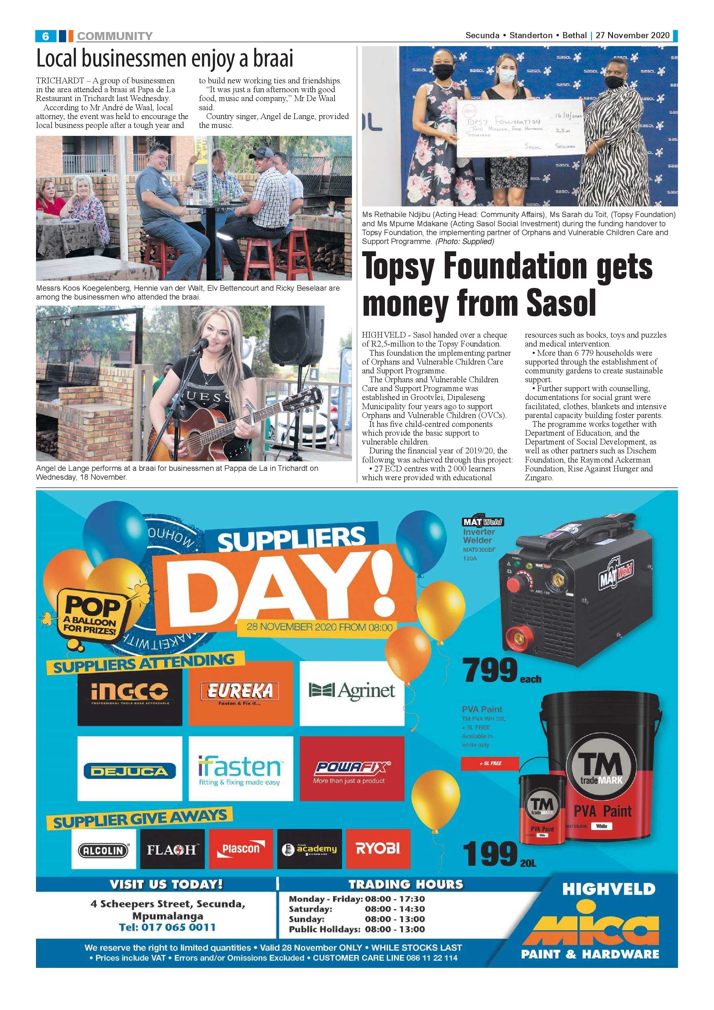 Ridge Times 27 November 2020 page 8