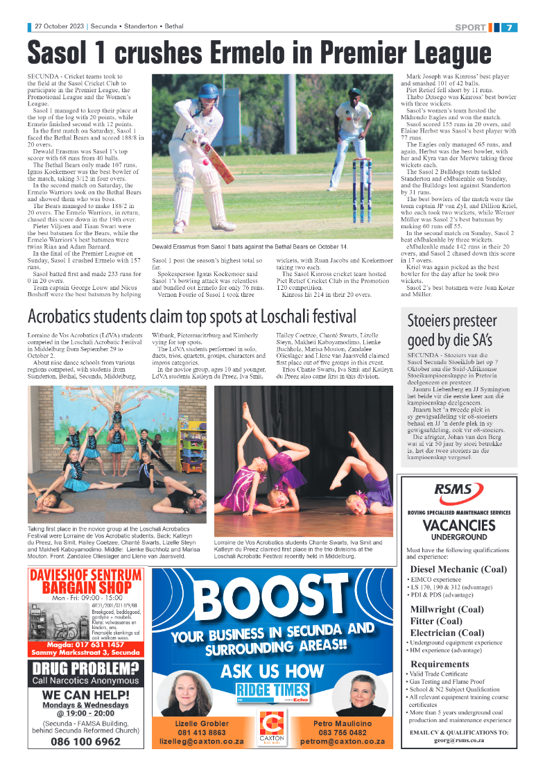 Ridge Times 27 October 2023 page 7