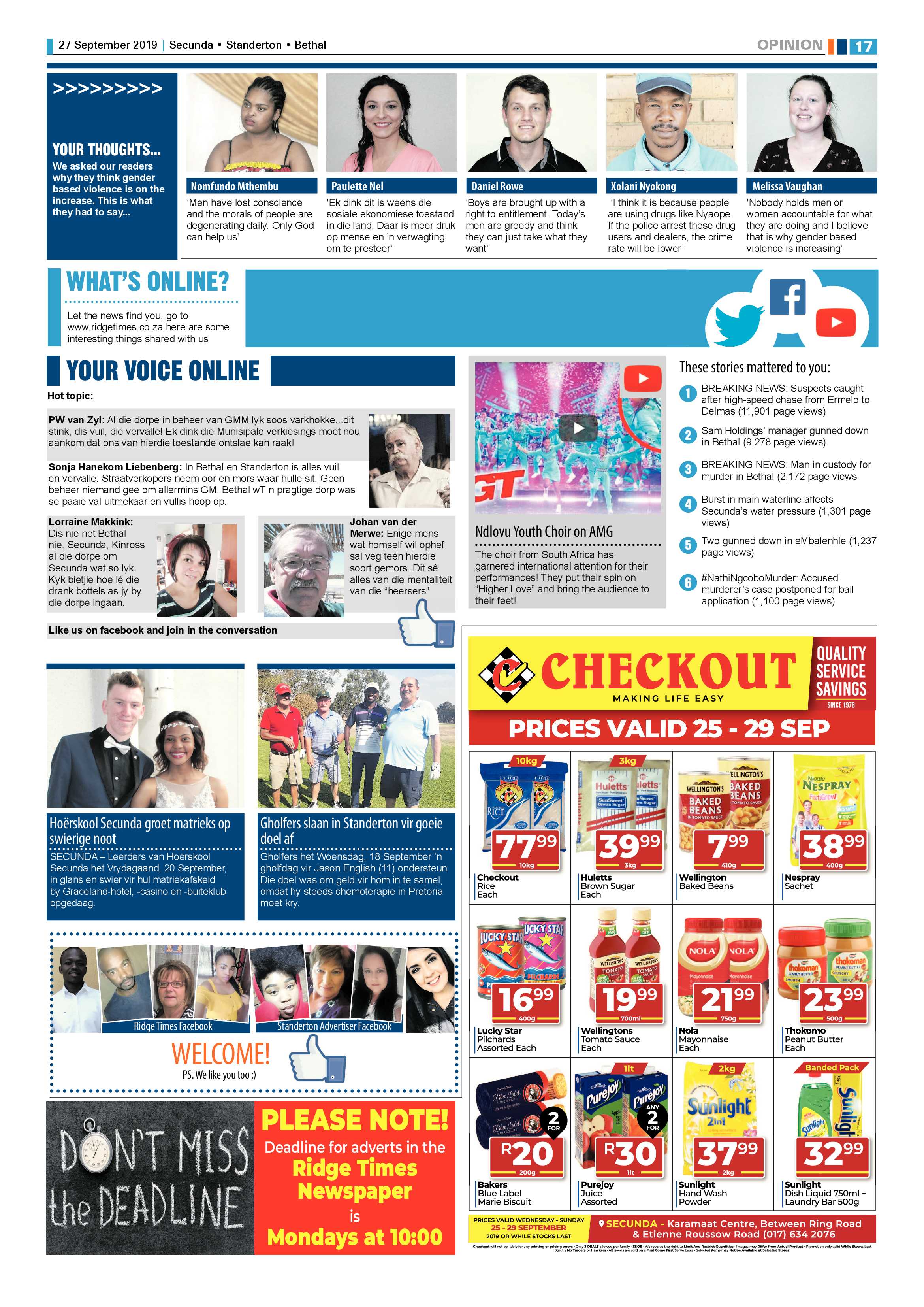 Ridge Times 27 September 2019 page 16