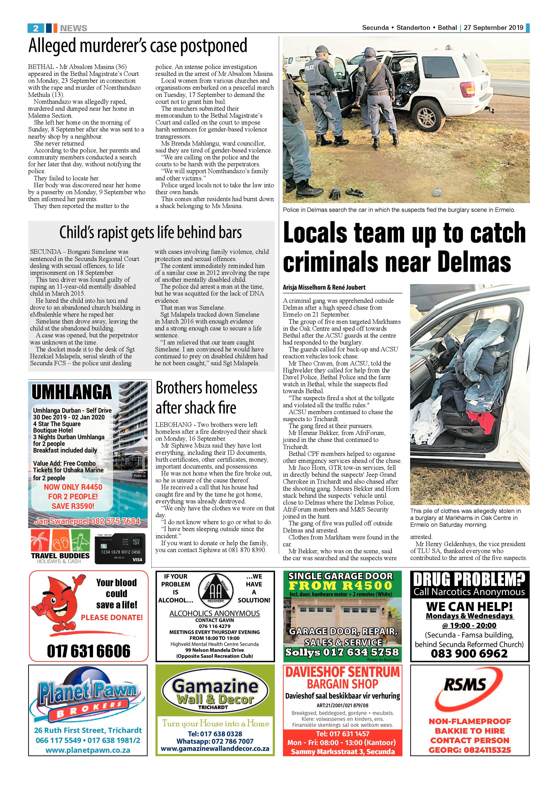 Ridge Times 27 September 2019 page 2