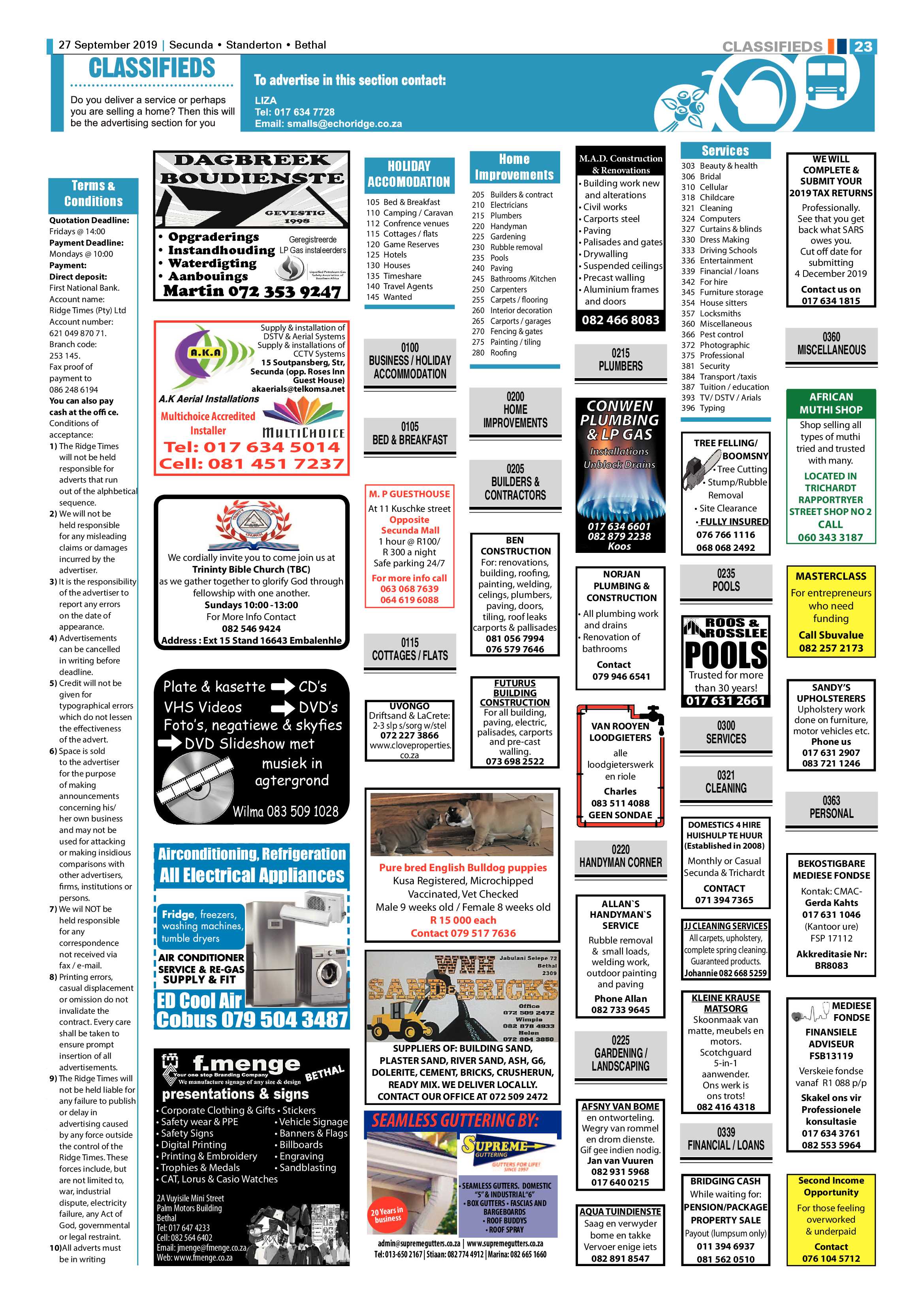 Ridge Times 27 September 2019 page 22