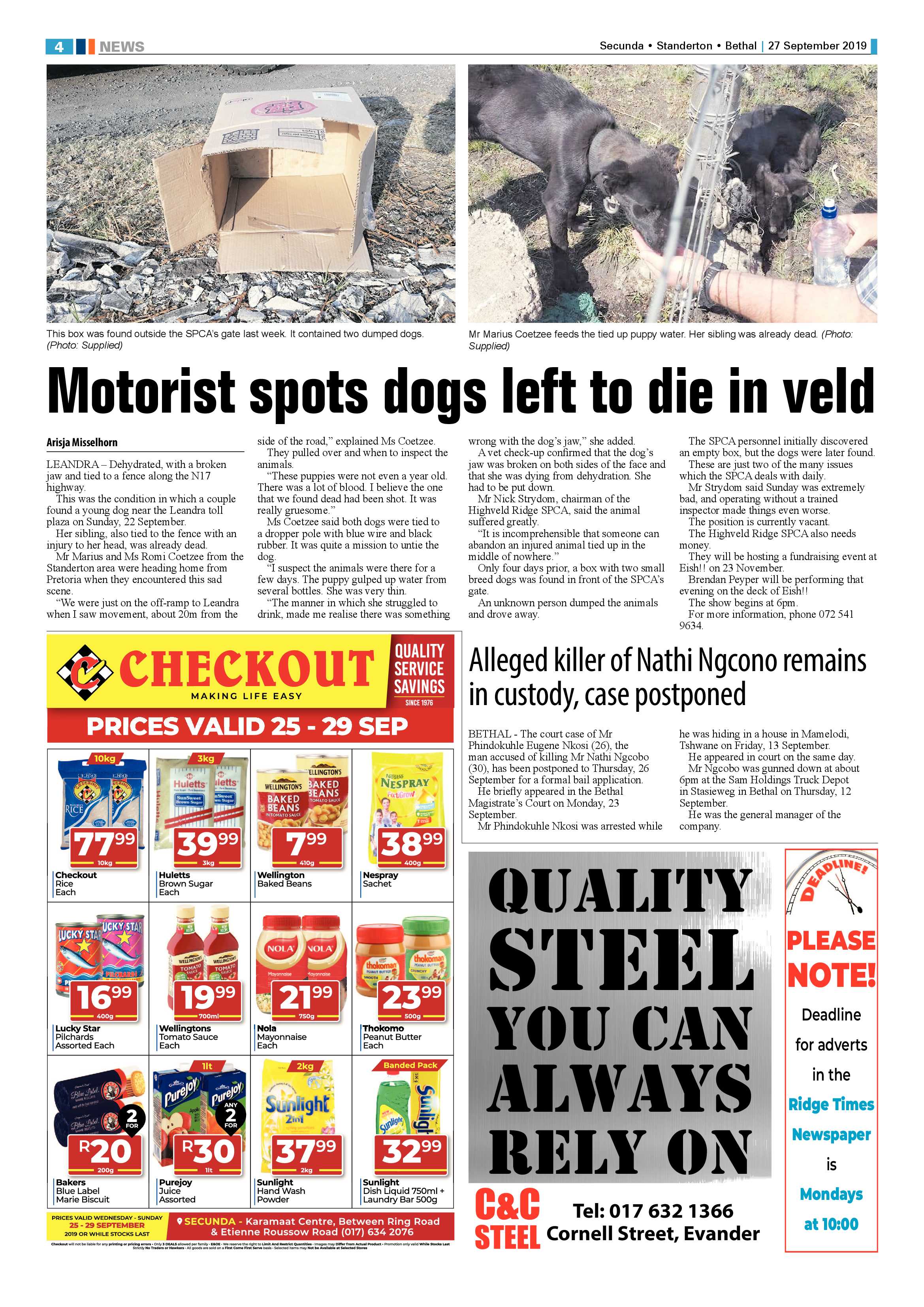 Ridge Times 27 September 2019 page 4