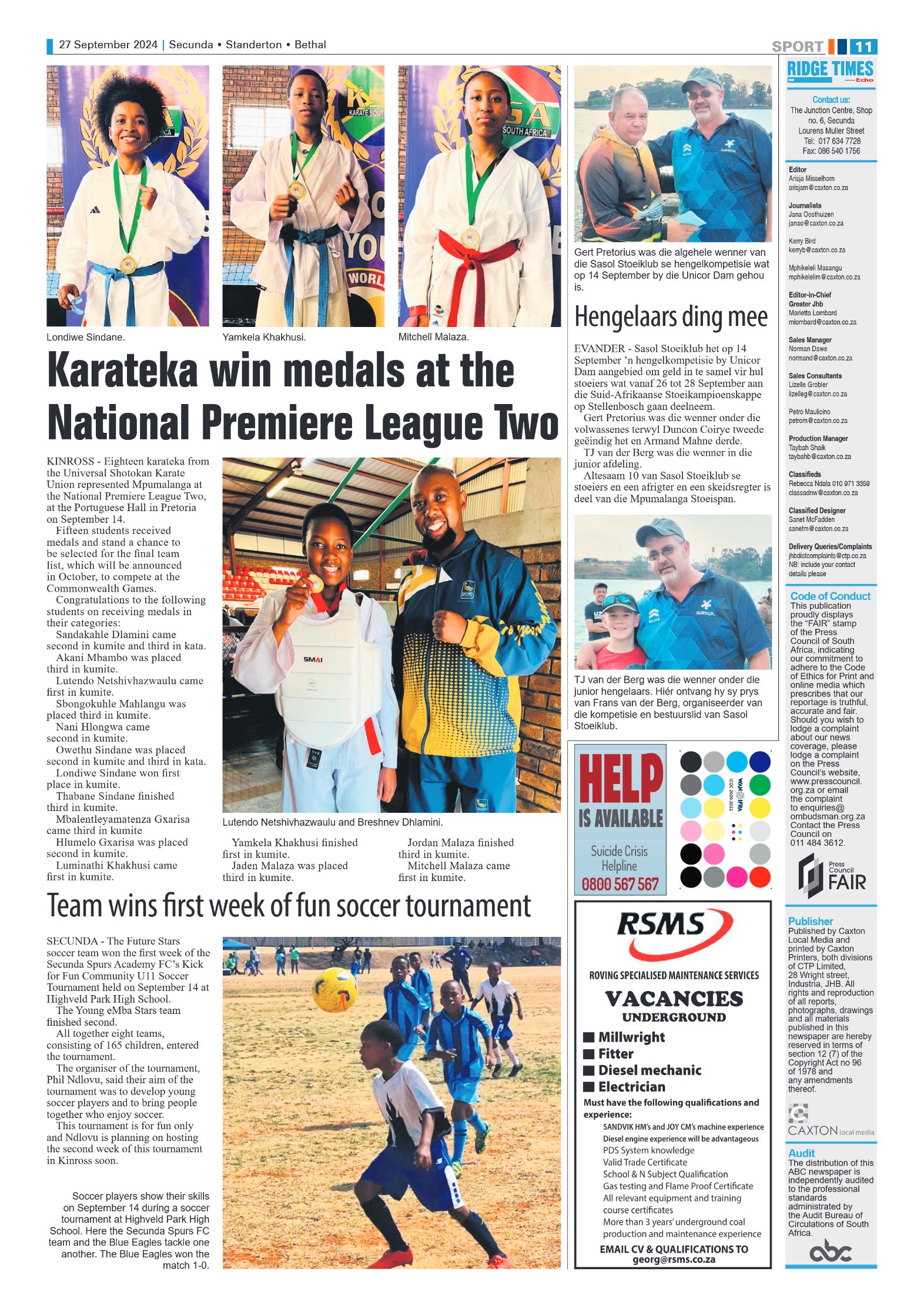 Ridge Times 27 September 2024 page 11