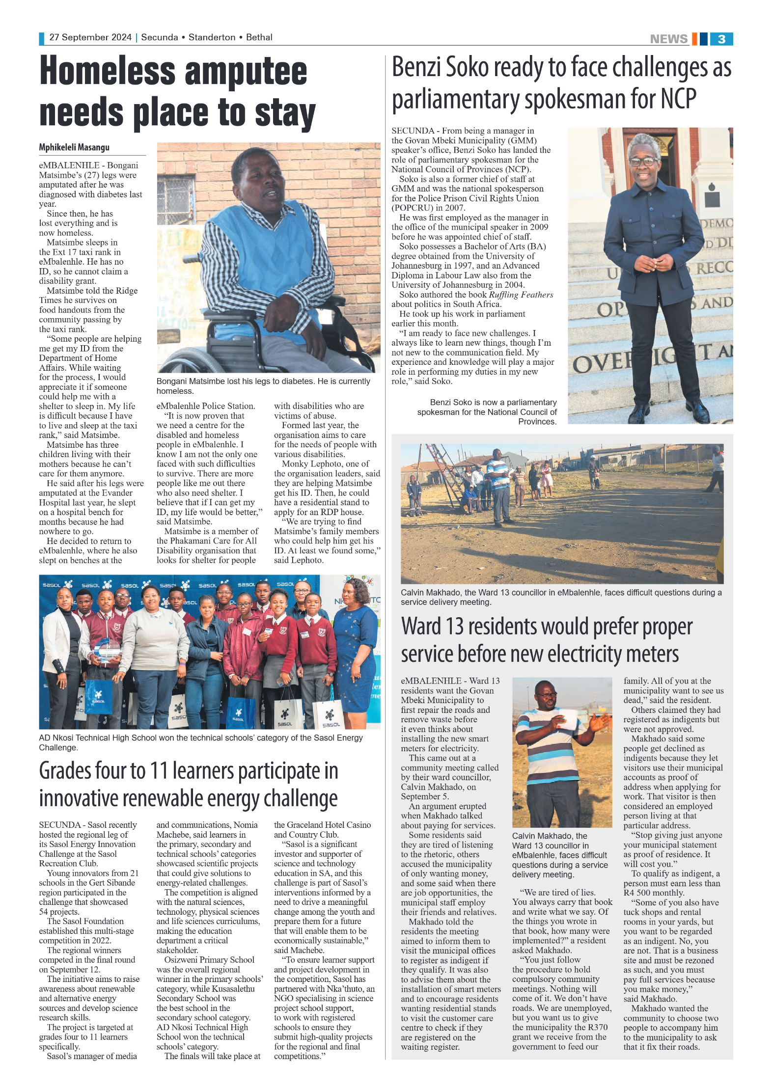 Ridge Times 27 September 2024 page 3