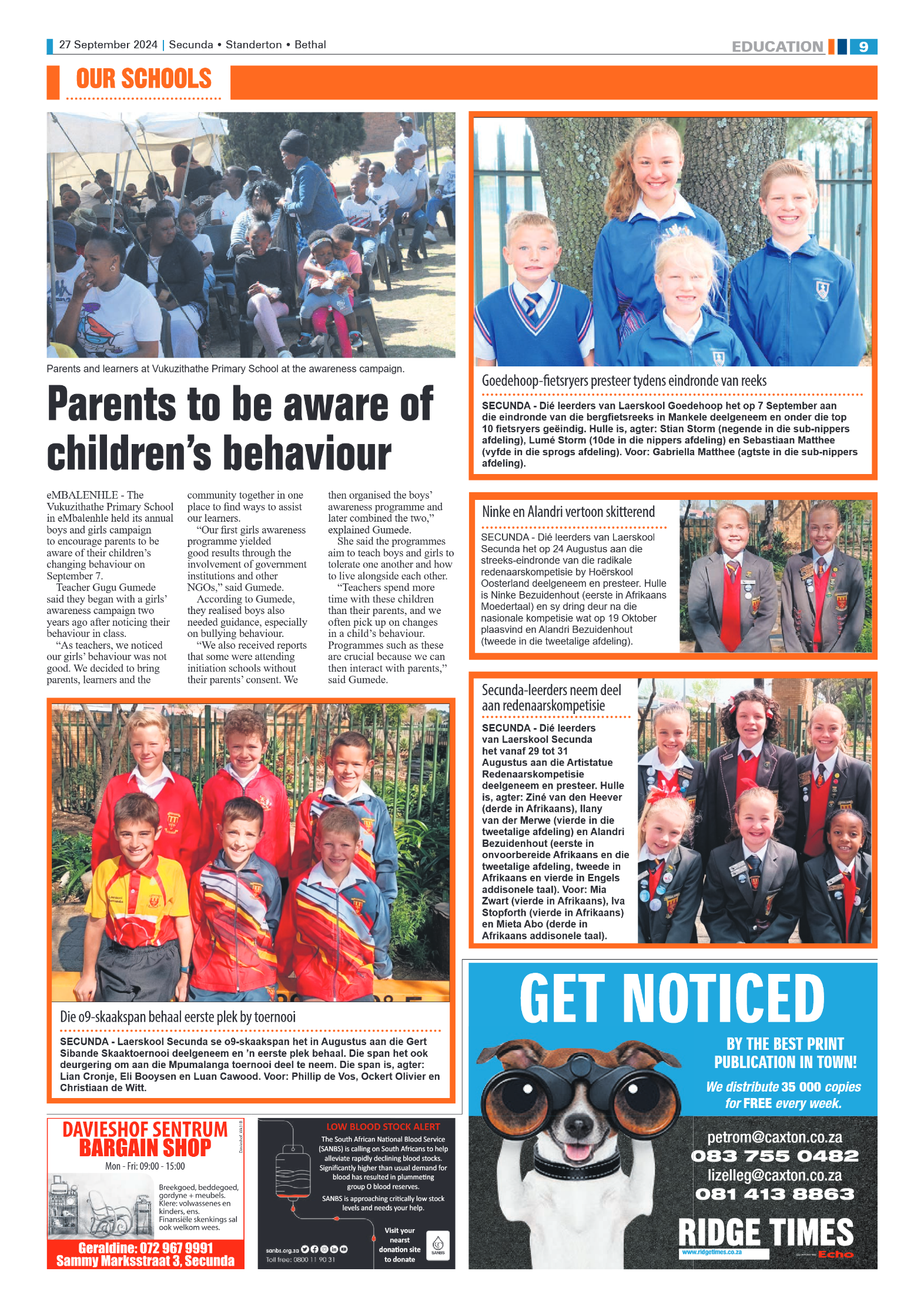 Ridge Times 27 September 2024 page 9