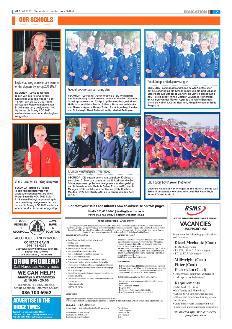 Ridge Times 28 April 2023 page 7