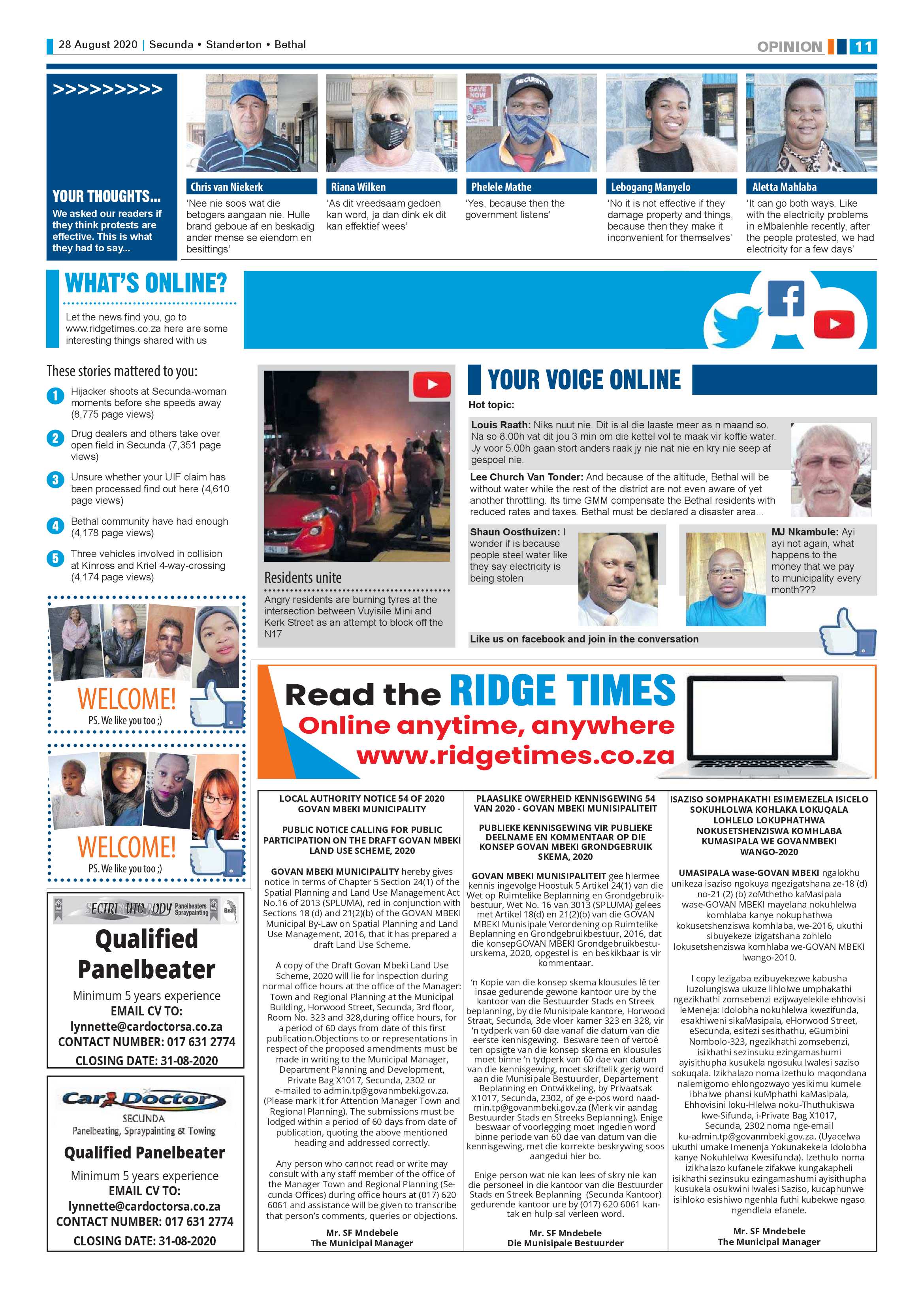 Ridge Times 28 August 2020 page 11