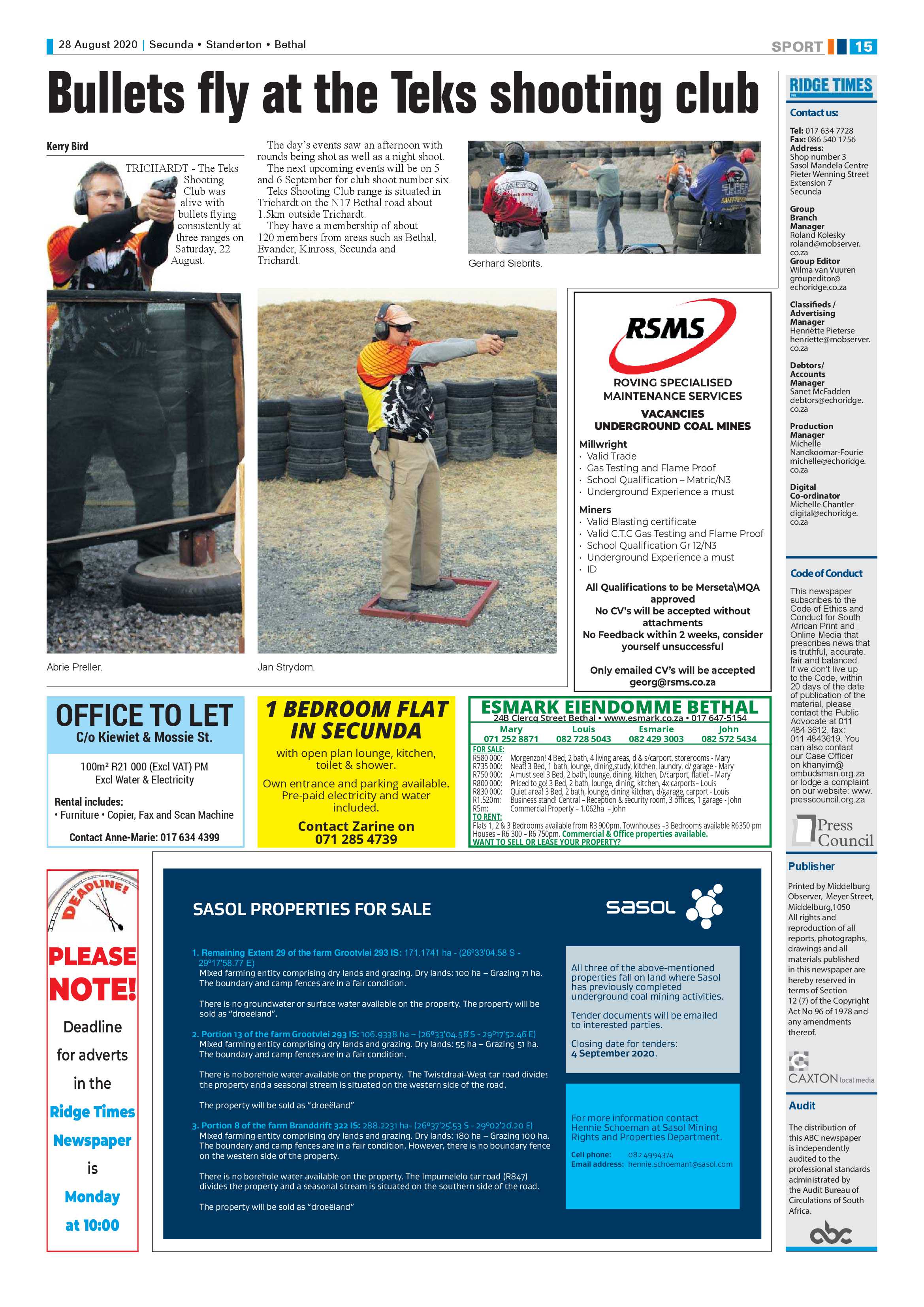 Ridge Times 28 August 2020 page 15