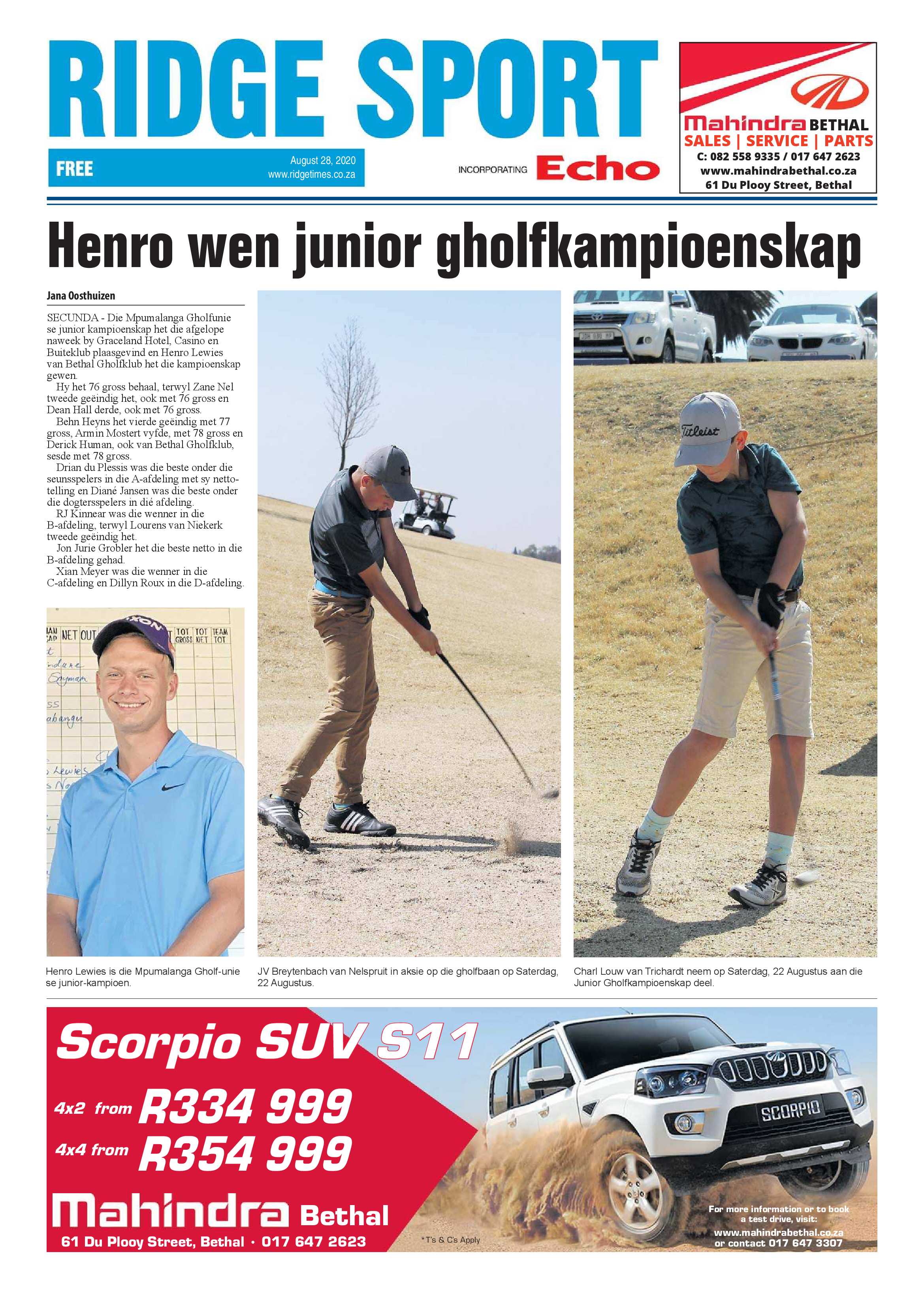 Ridge Times 28 August 2020 page 16