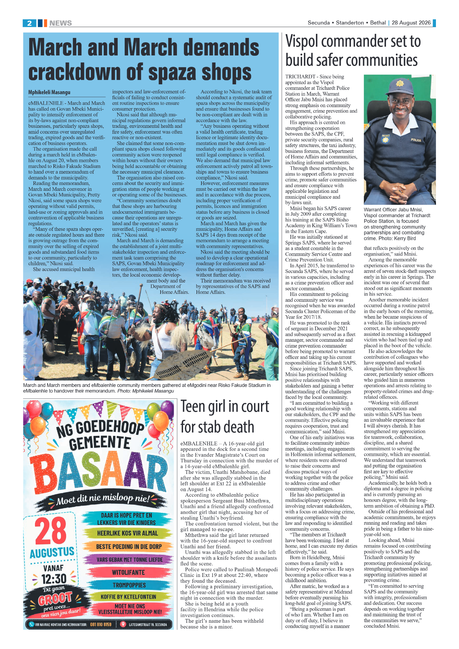 Ridge Times 28 August 2026 page 2