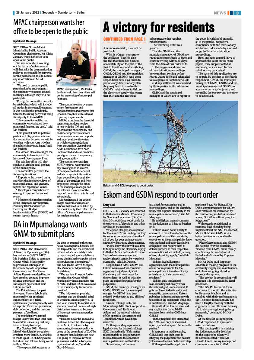 Ridge Times 28 January 2022 page 3