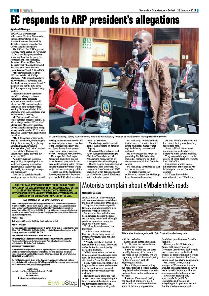Ridge Times 28 January 2022 page 4