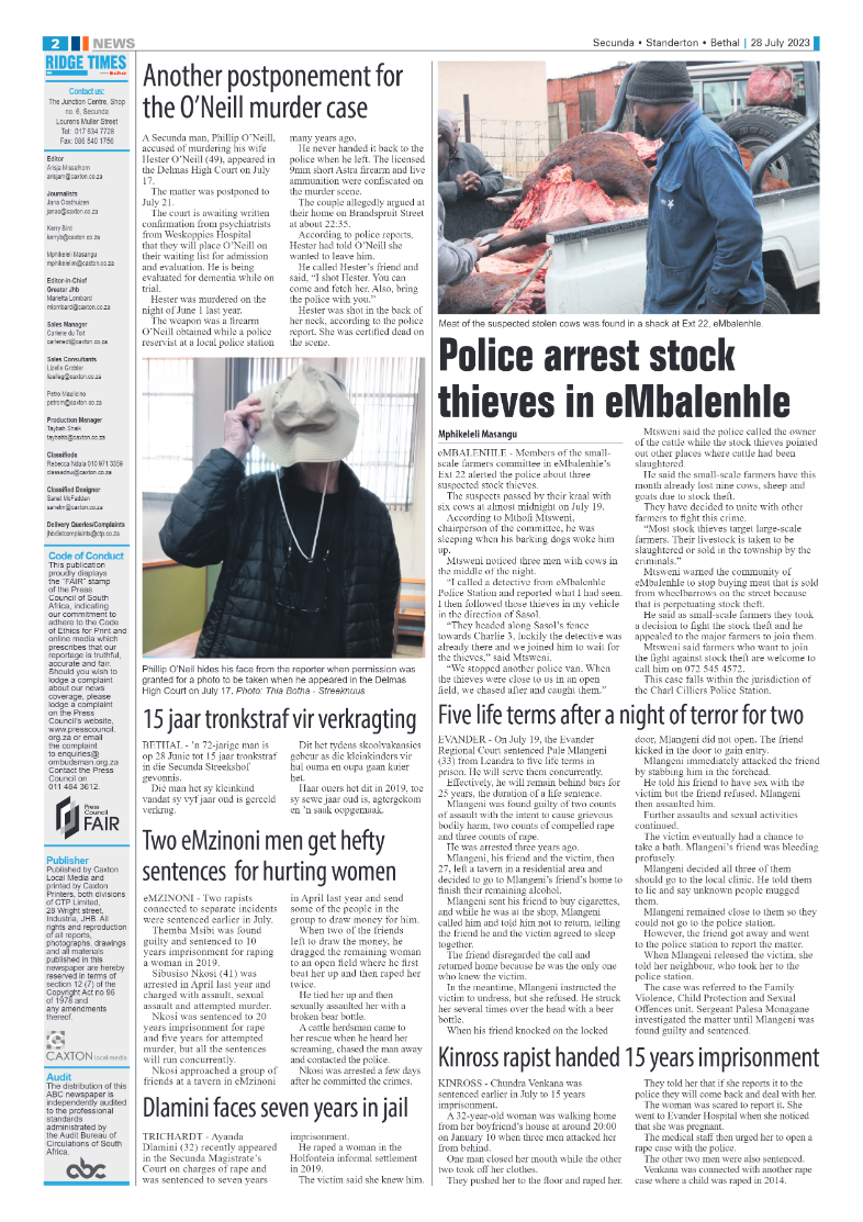 Ridge Times 28 July 2023 page 2
