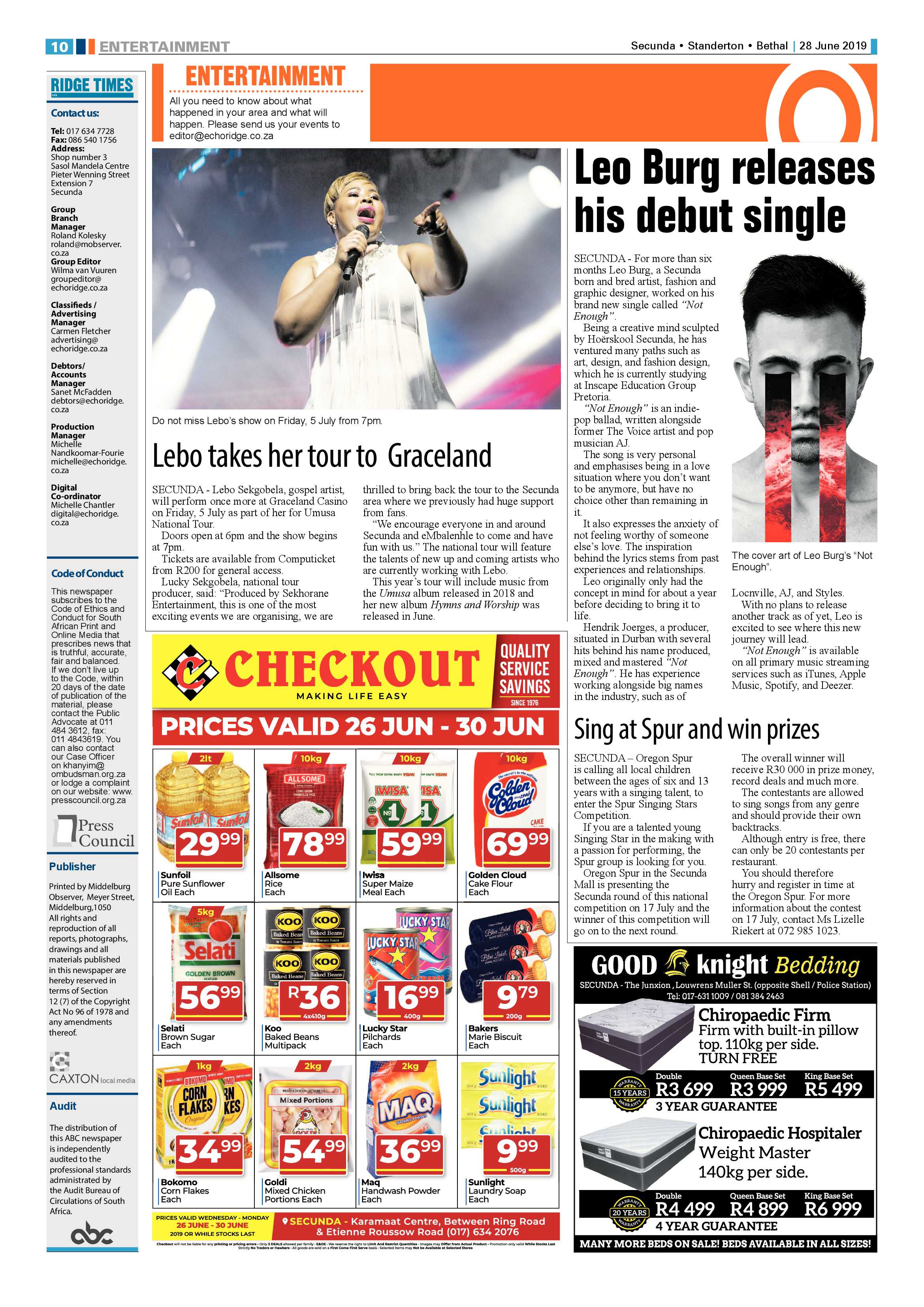 Ridge Times 28 June 2019 page 10
