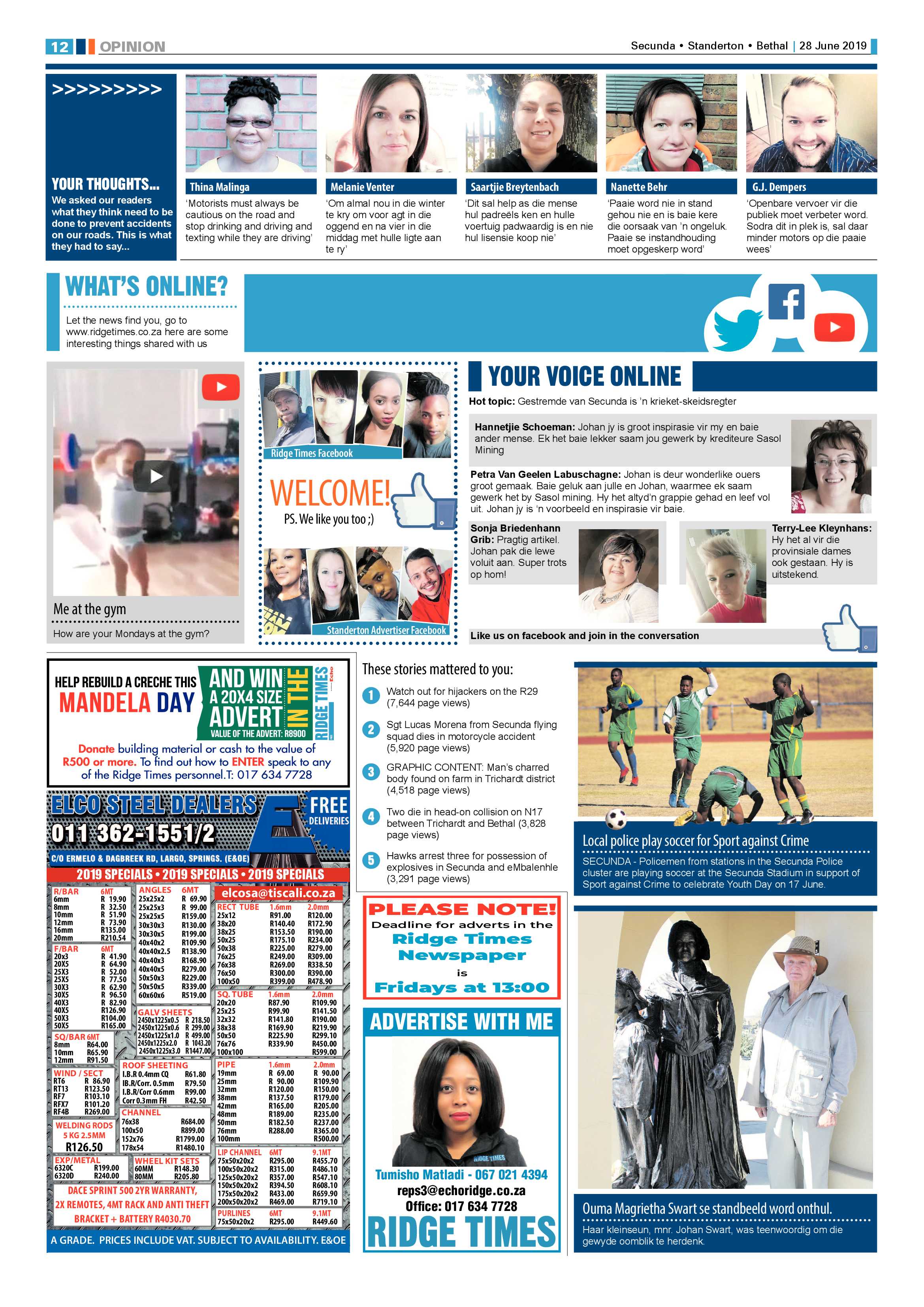 Ridge Times 28 June 2019 page 12