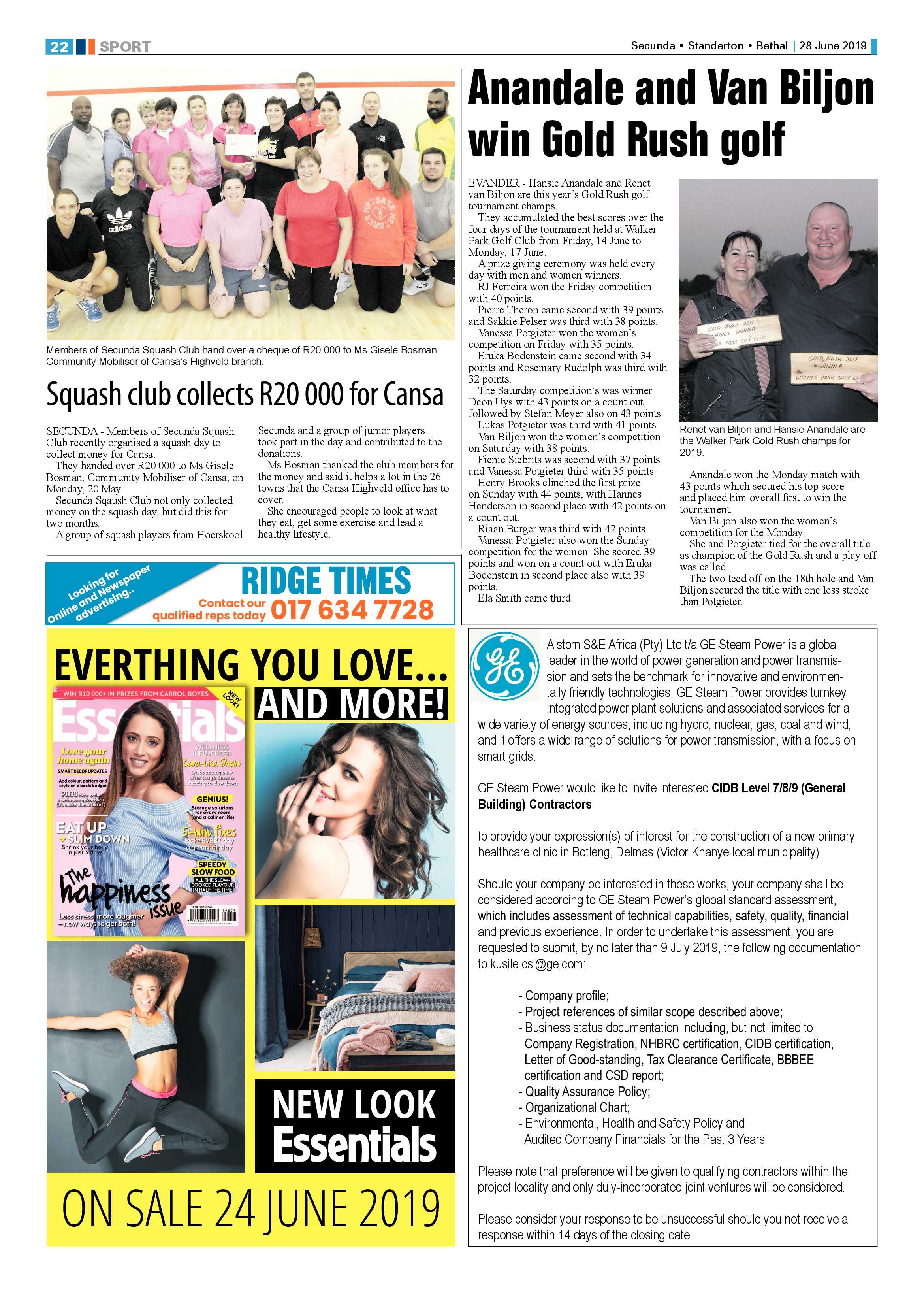 Ridge Times 28 June 2019 page 22