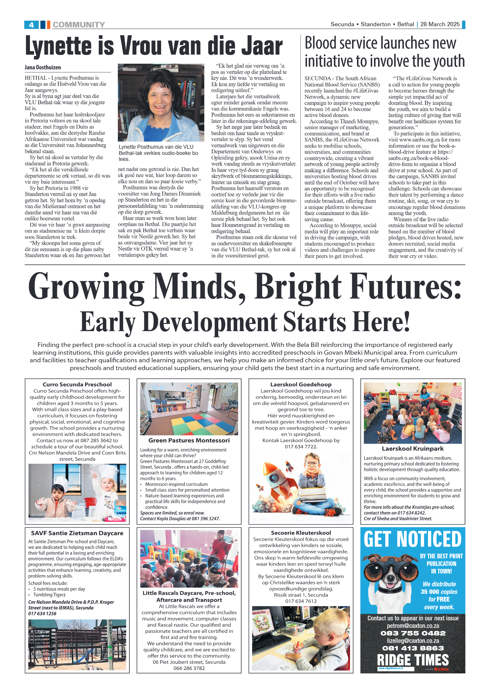 Ridge Times 28 March 2025 page 4