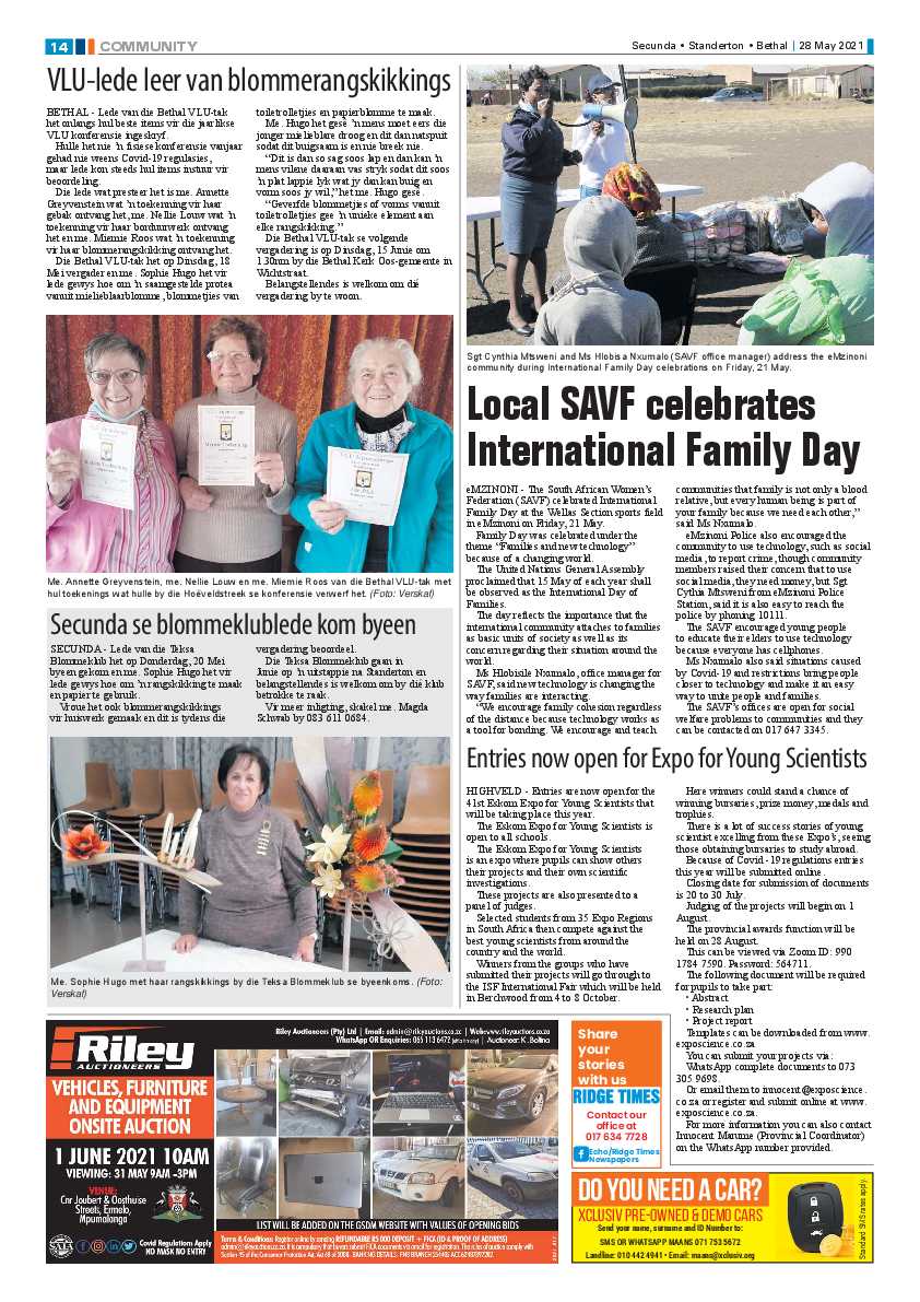 Ridge Times 28 May 2021 page 14
