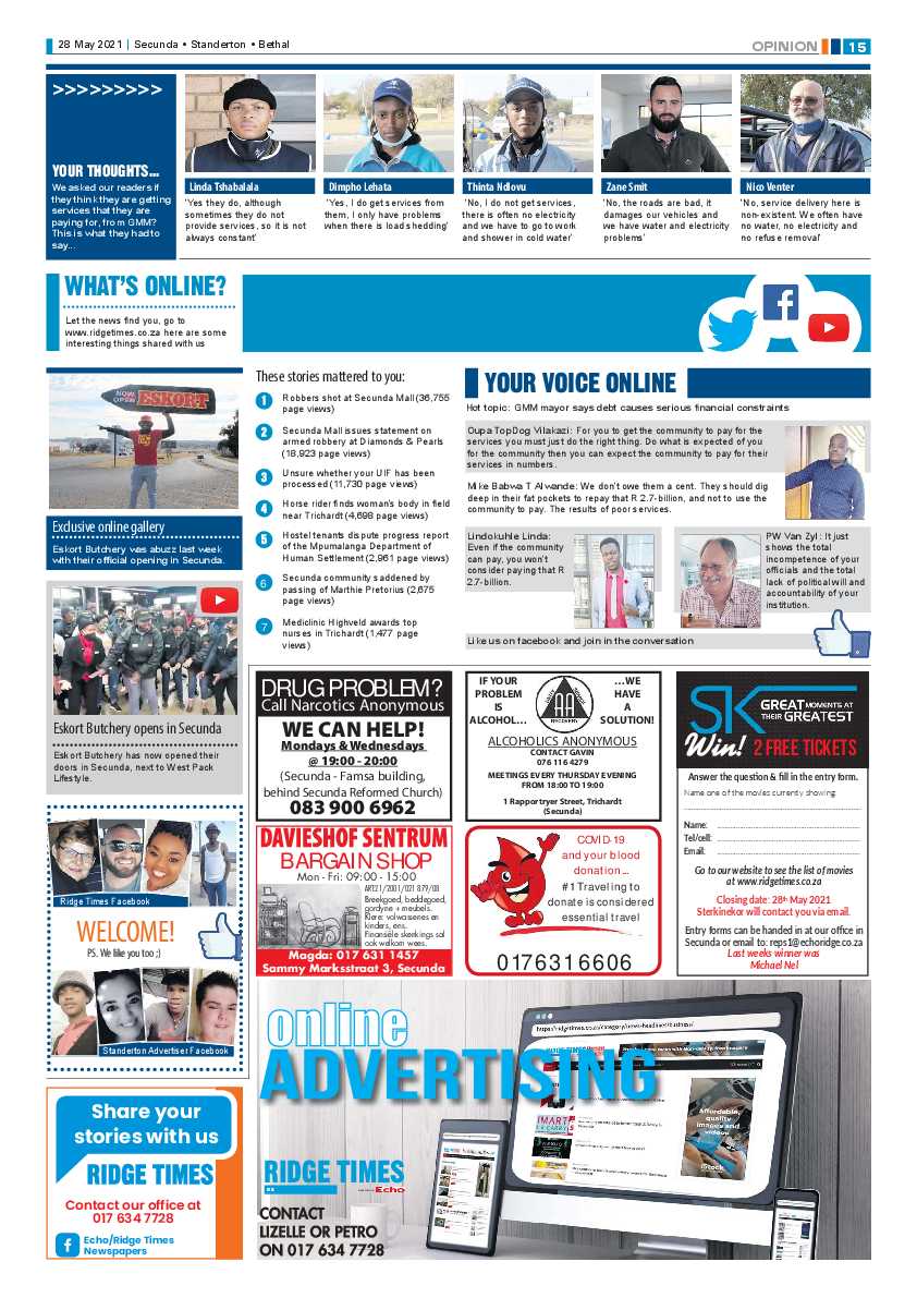 Ridge Times 28 May 2021 page 15