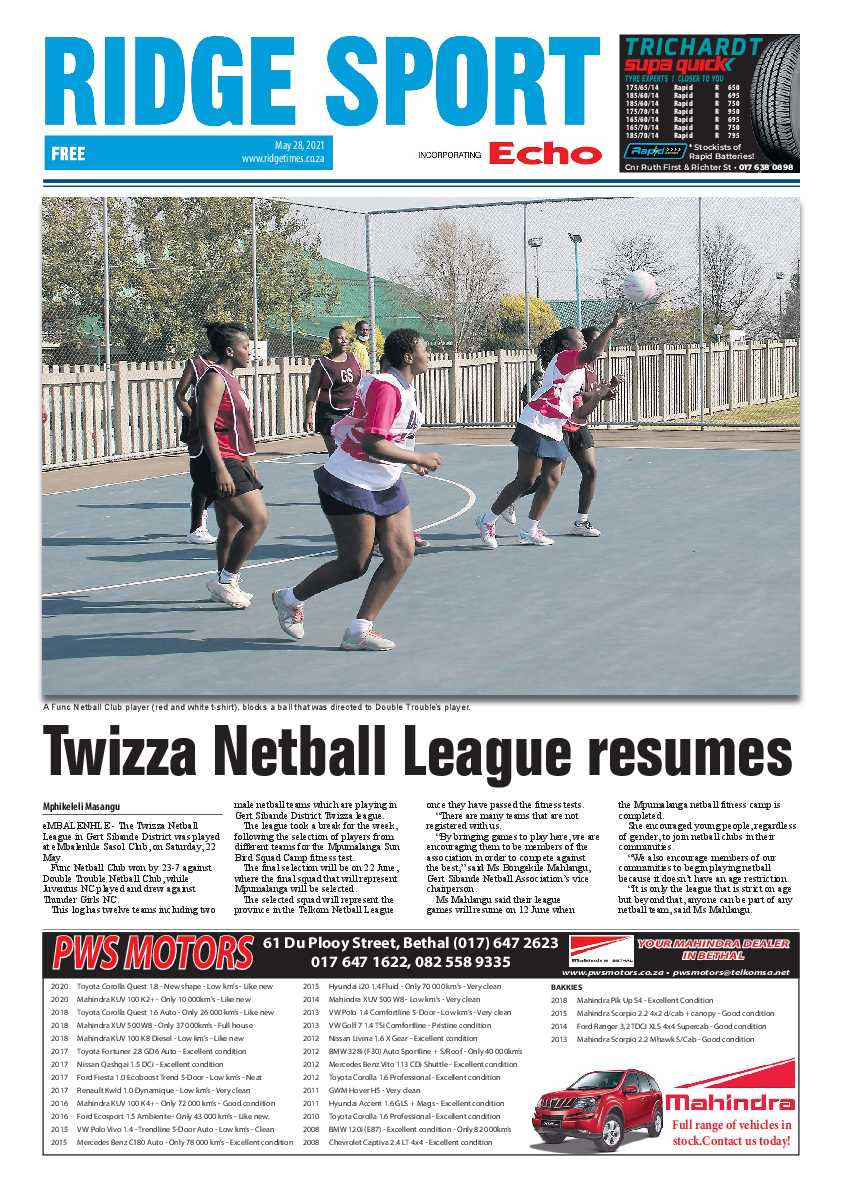 Ridge Times 28 May 2021 page 20