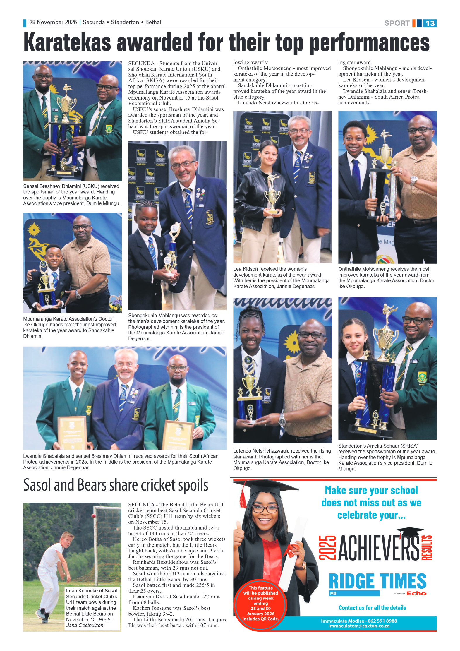 Ridge Times 28 November 2025 page 15