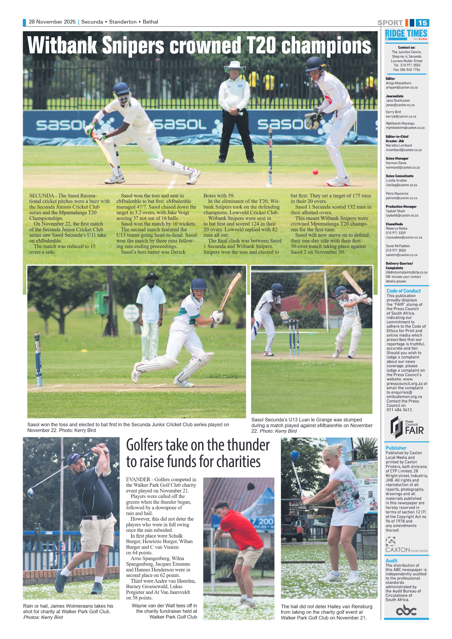 Ridge Times 28 November 2025 page 17