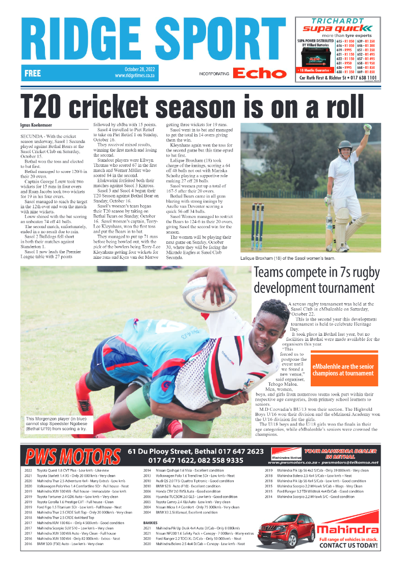 Ridge Times 28 October 2022 page 12