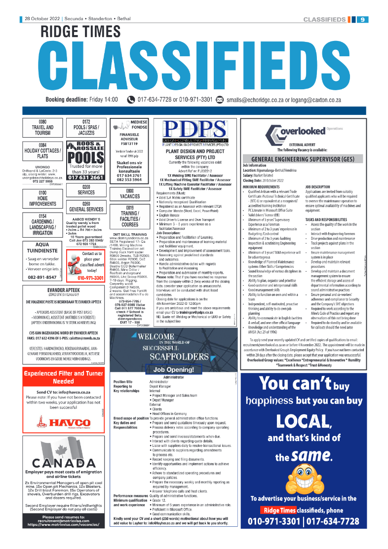 Ridge Times 28 October 2022 page 9