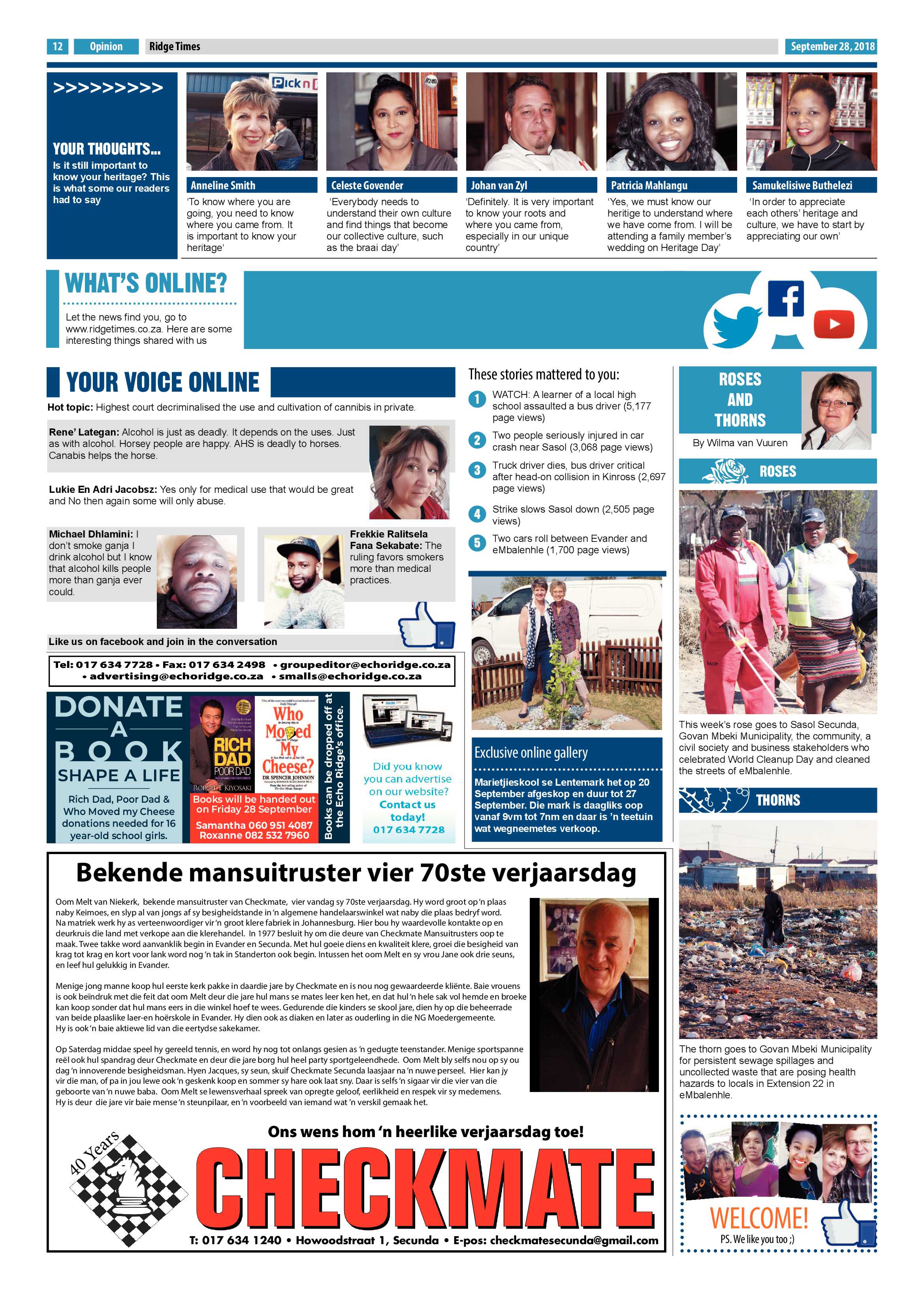 Ridge Times 28 September 2018 page 12