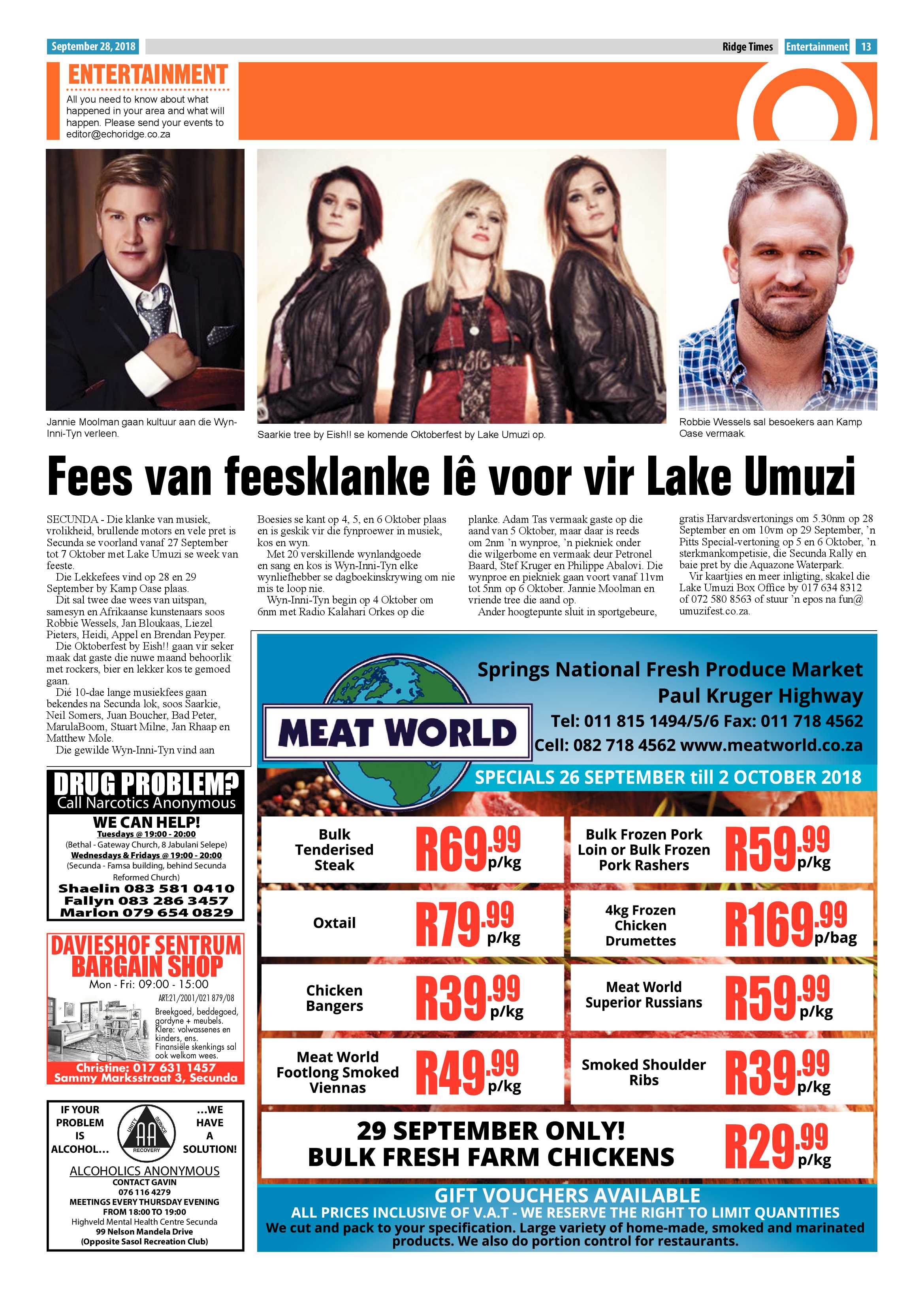 Ridge Times 28 September 2018 page 13