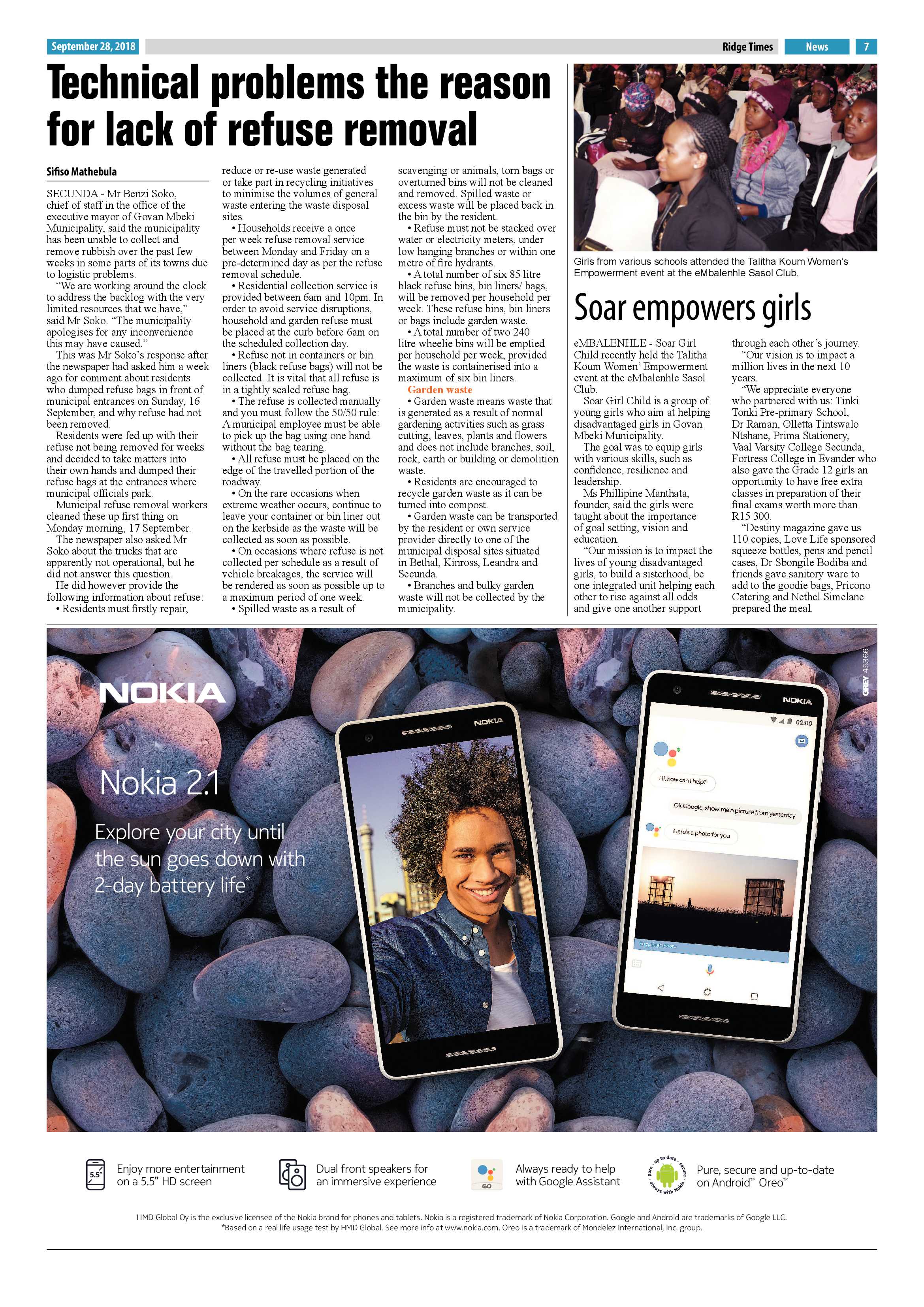 Ridge Times 28 September 2018 page 7