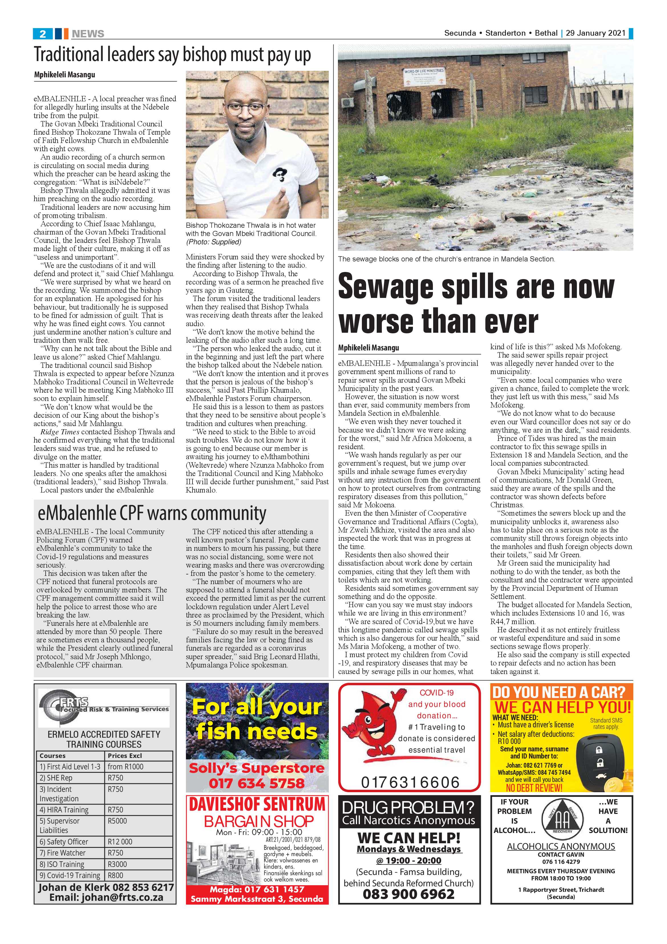 Ridge Times 29 January 2021 page 2