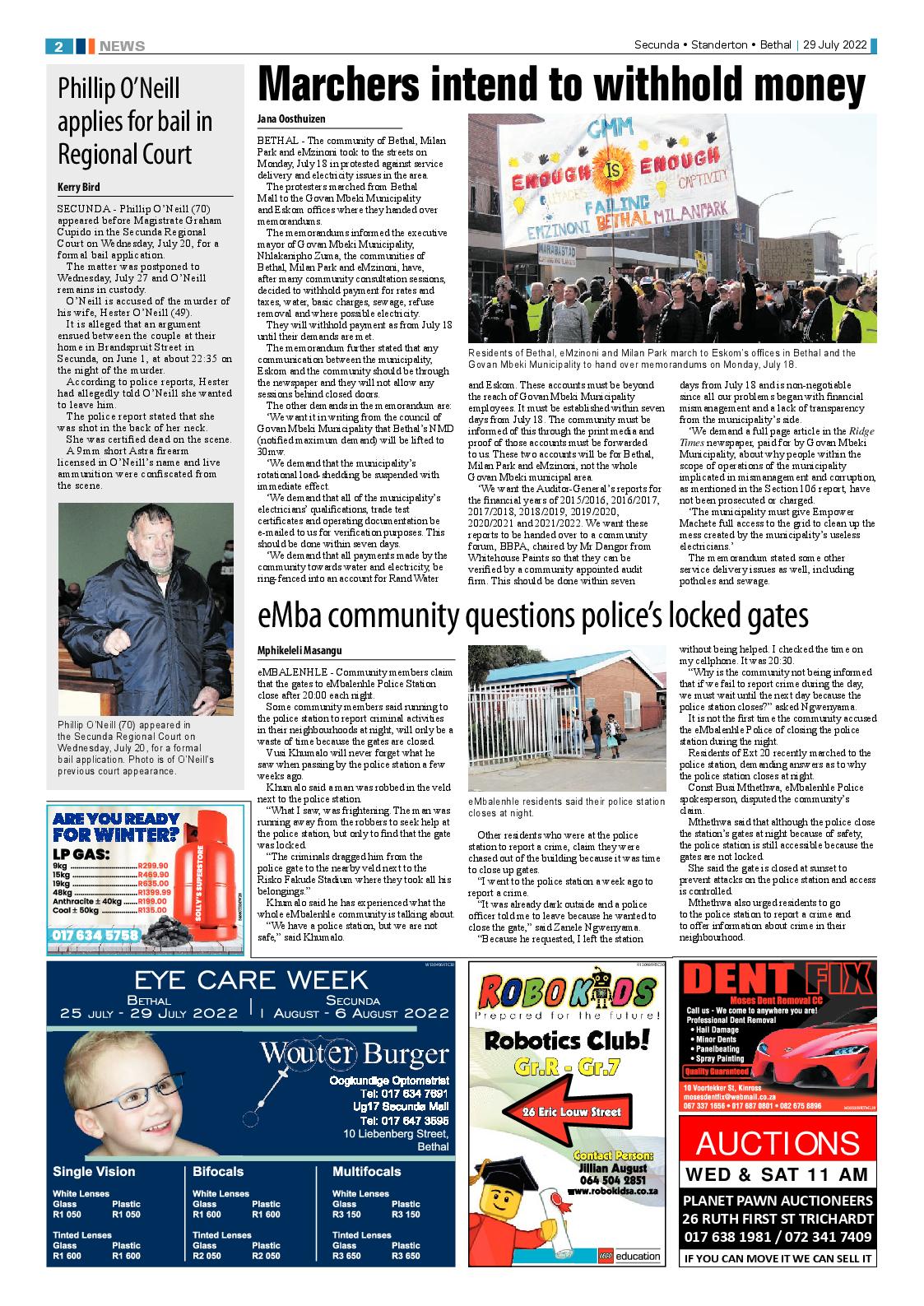 Ridge Times 29 July 2022 page 2