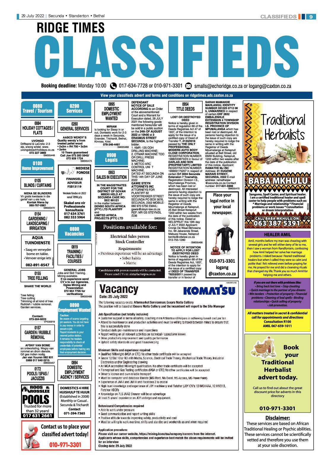Ridge Times 29 July 2022 page 9