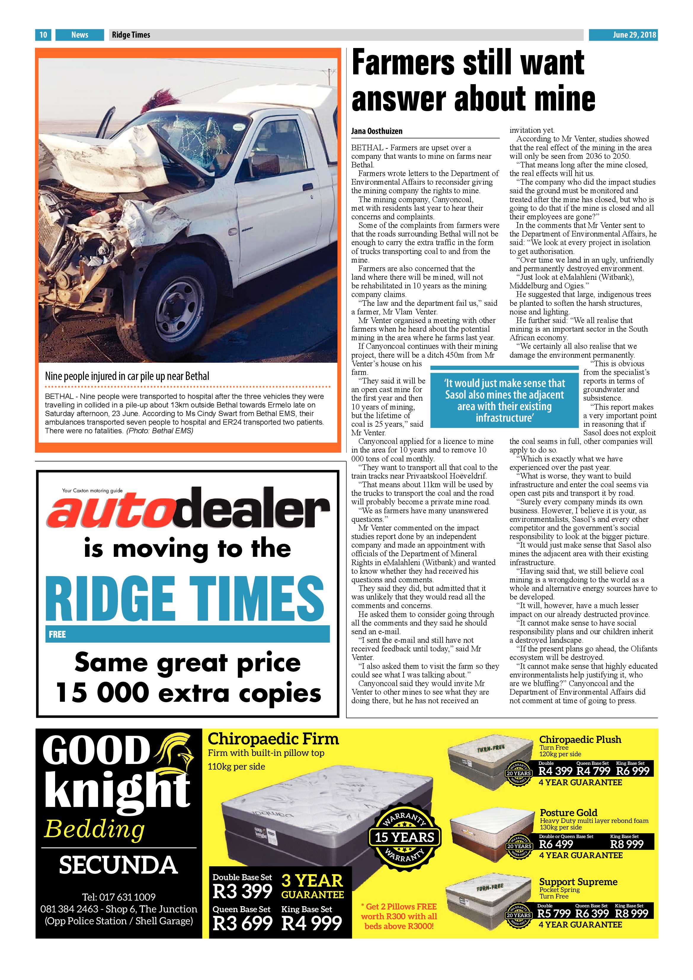 Ridge Times 29 June 2018 page 10