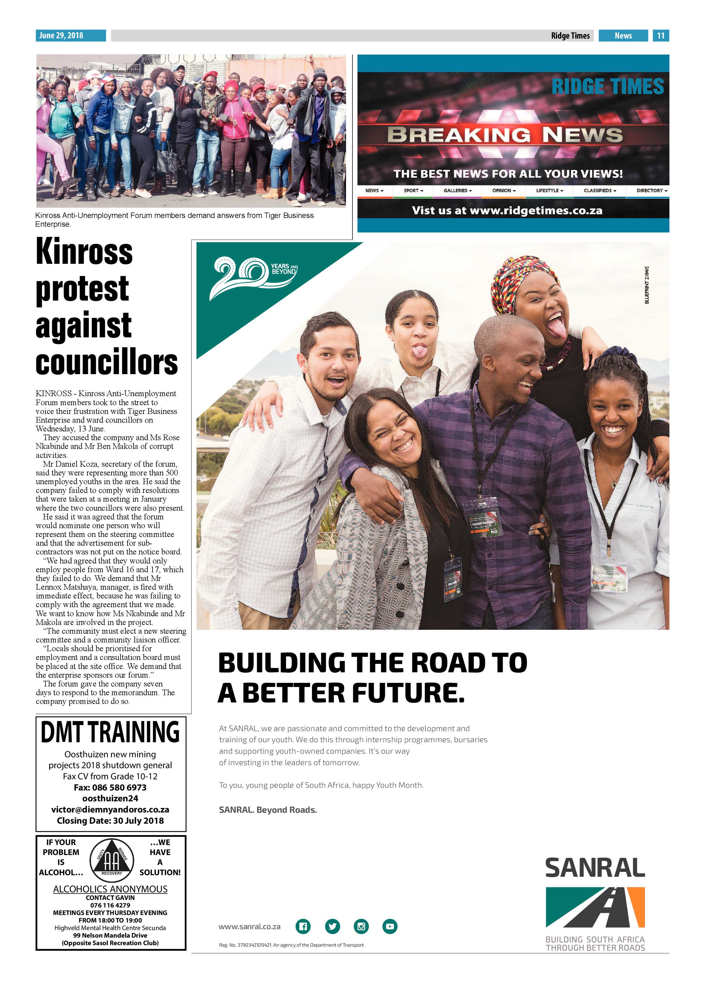 Ridge Times 29 June 2018 page 11