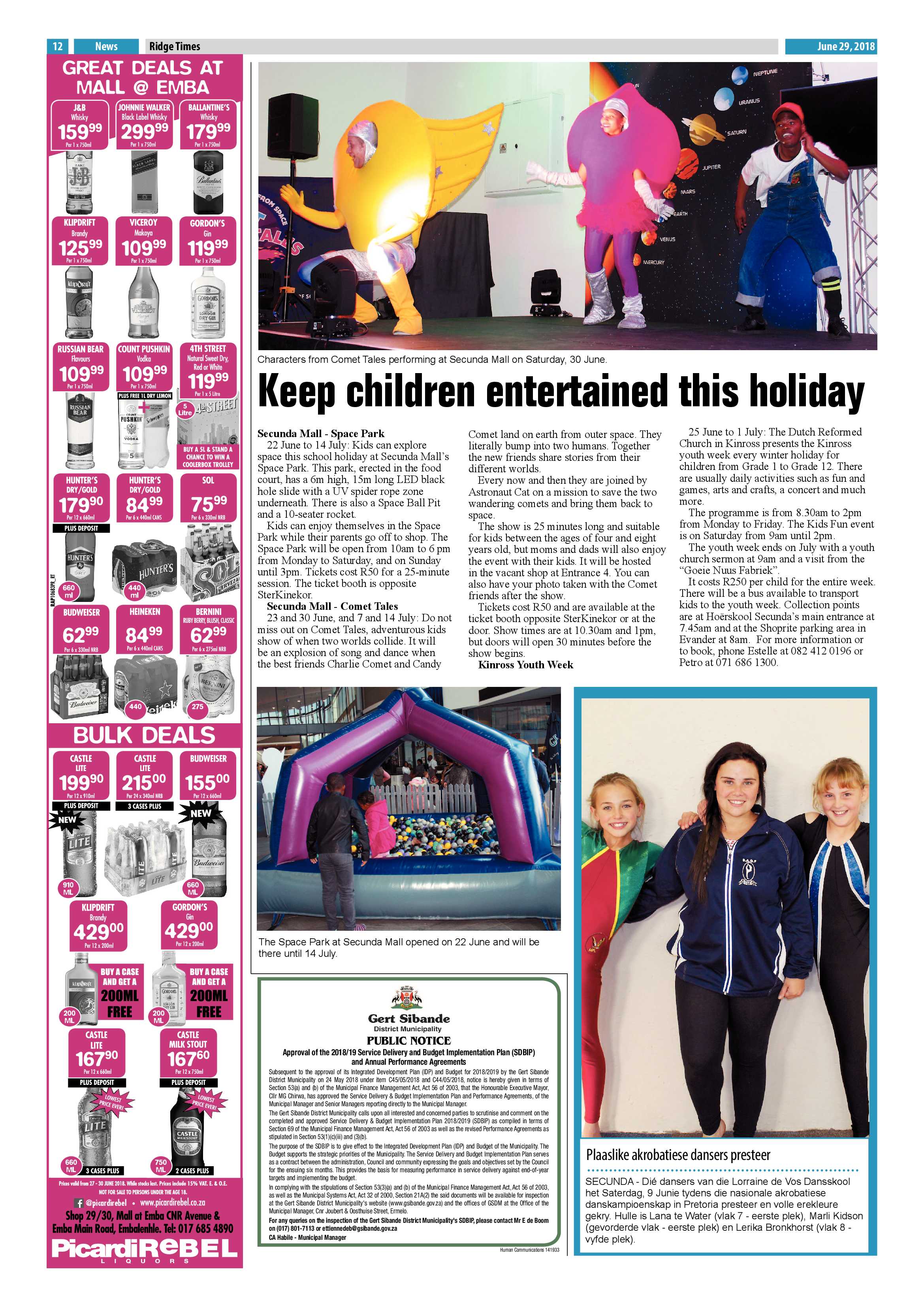 Ridge Times 29 June 2018 page 12