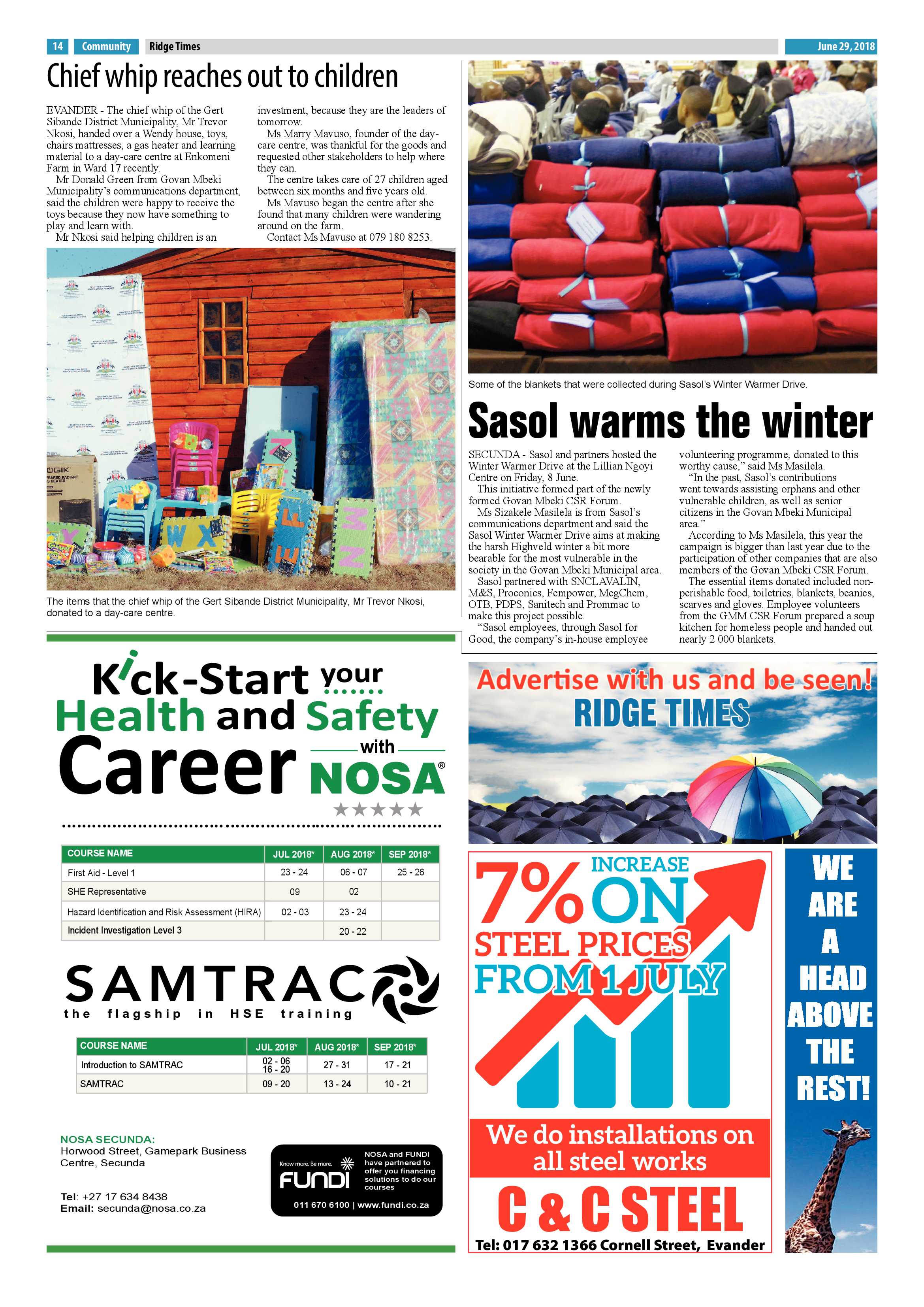 Ridge Times 29 June 2018 page 14